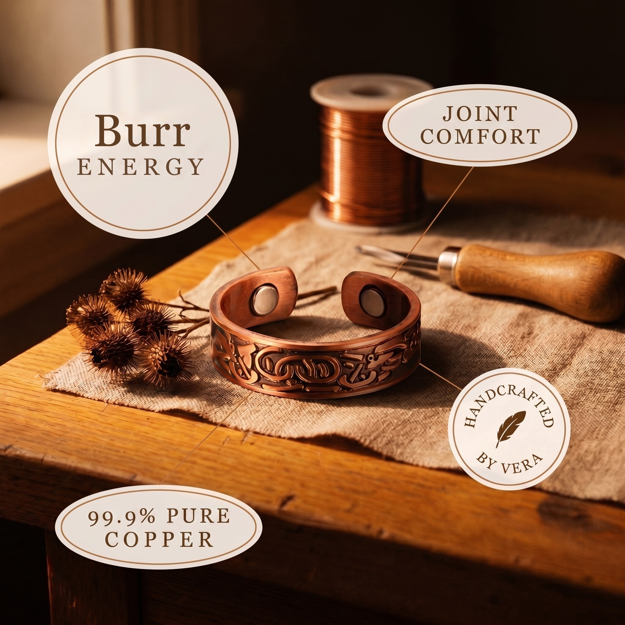 Smith's Burr Copper Ring