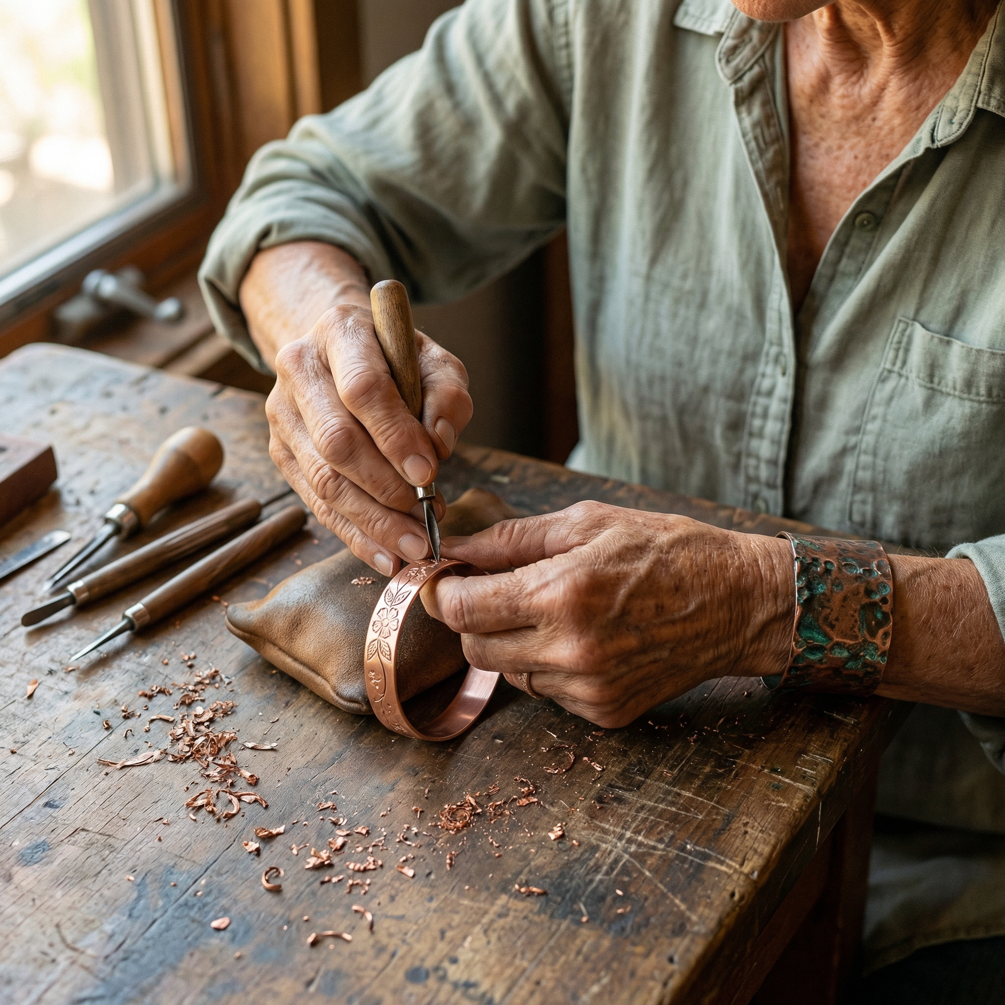 Smith's Bloom Copper Bracelet