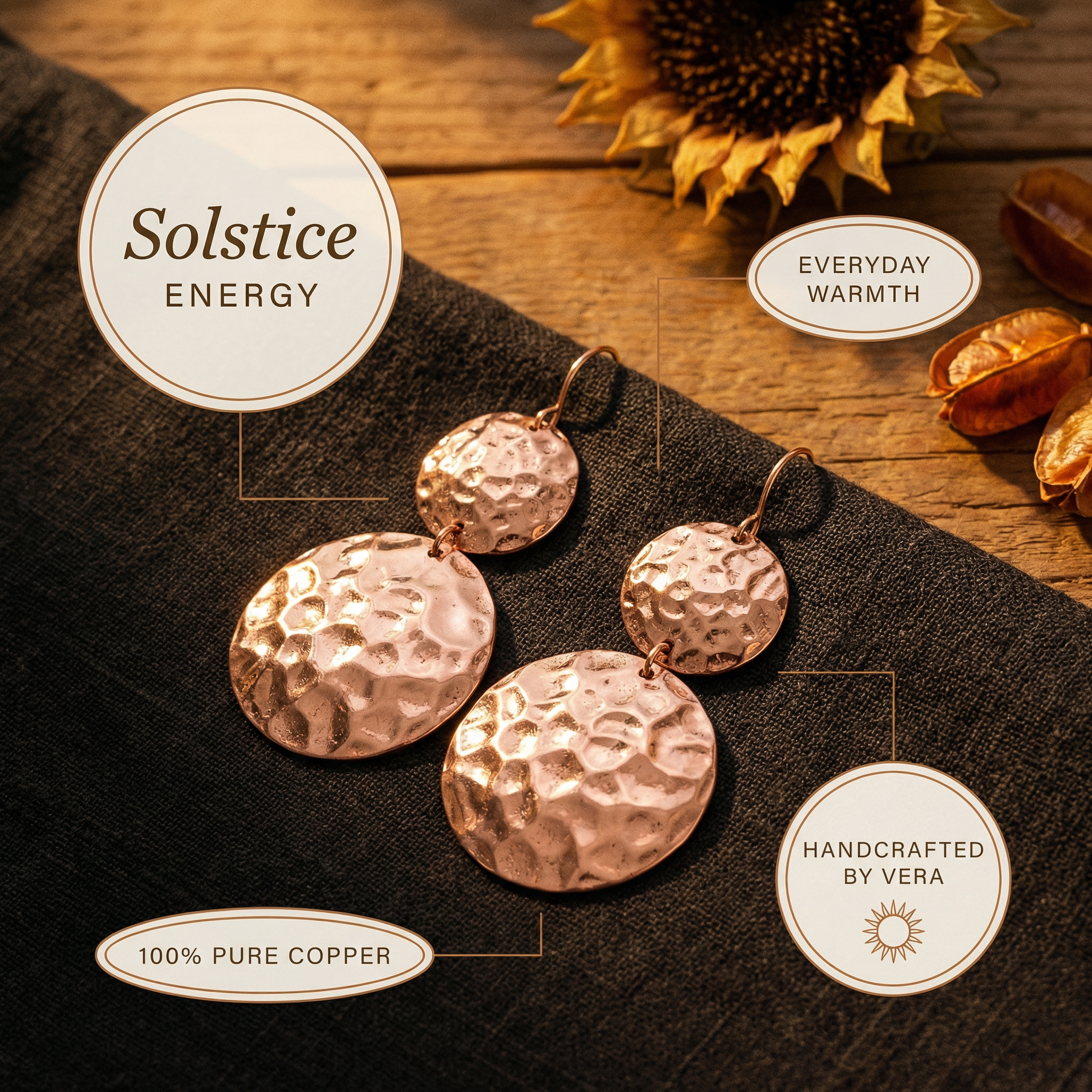 Smith's Solstice Copper Earrings