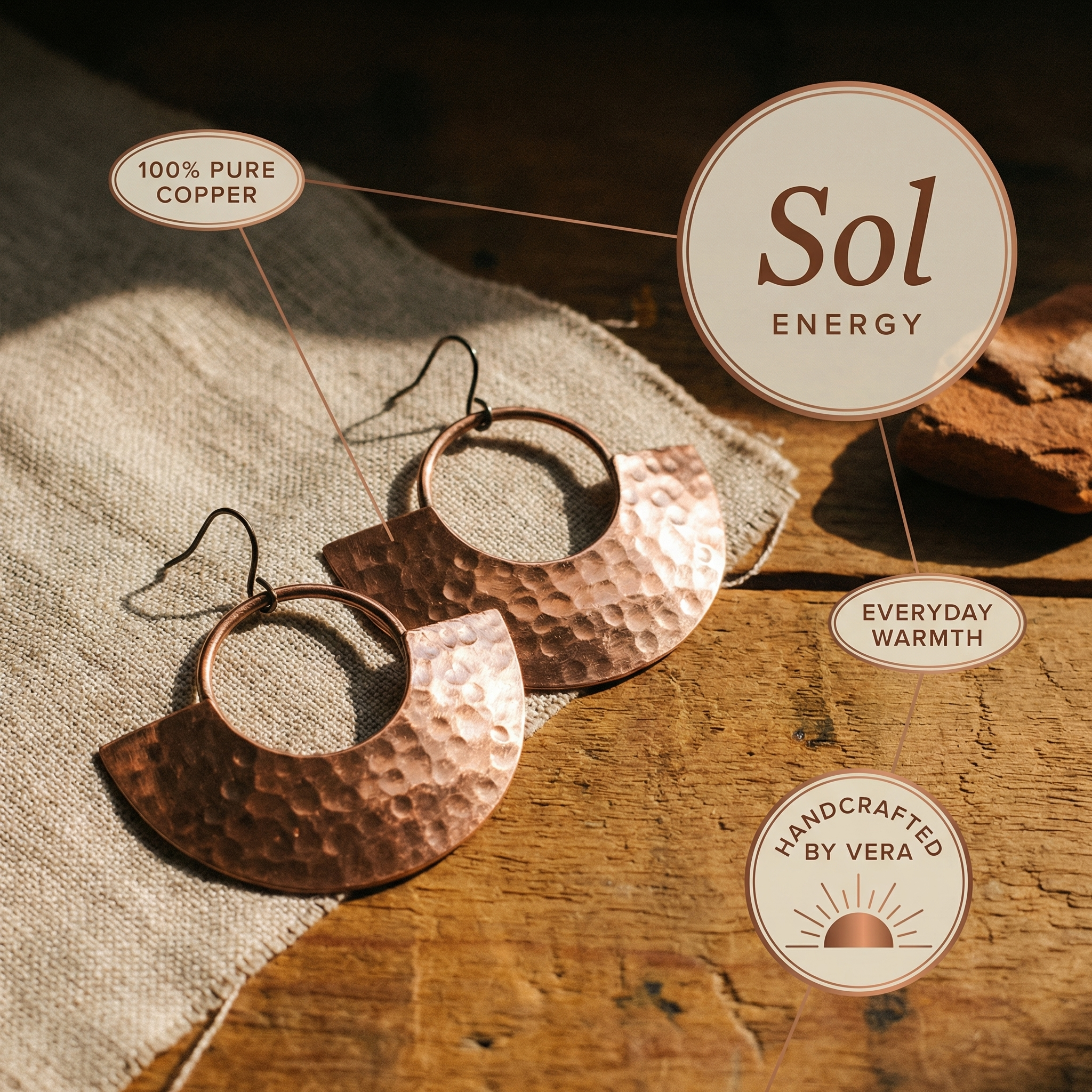 Smith's Sol Copper Earrings