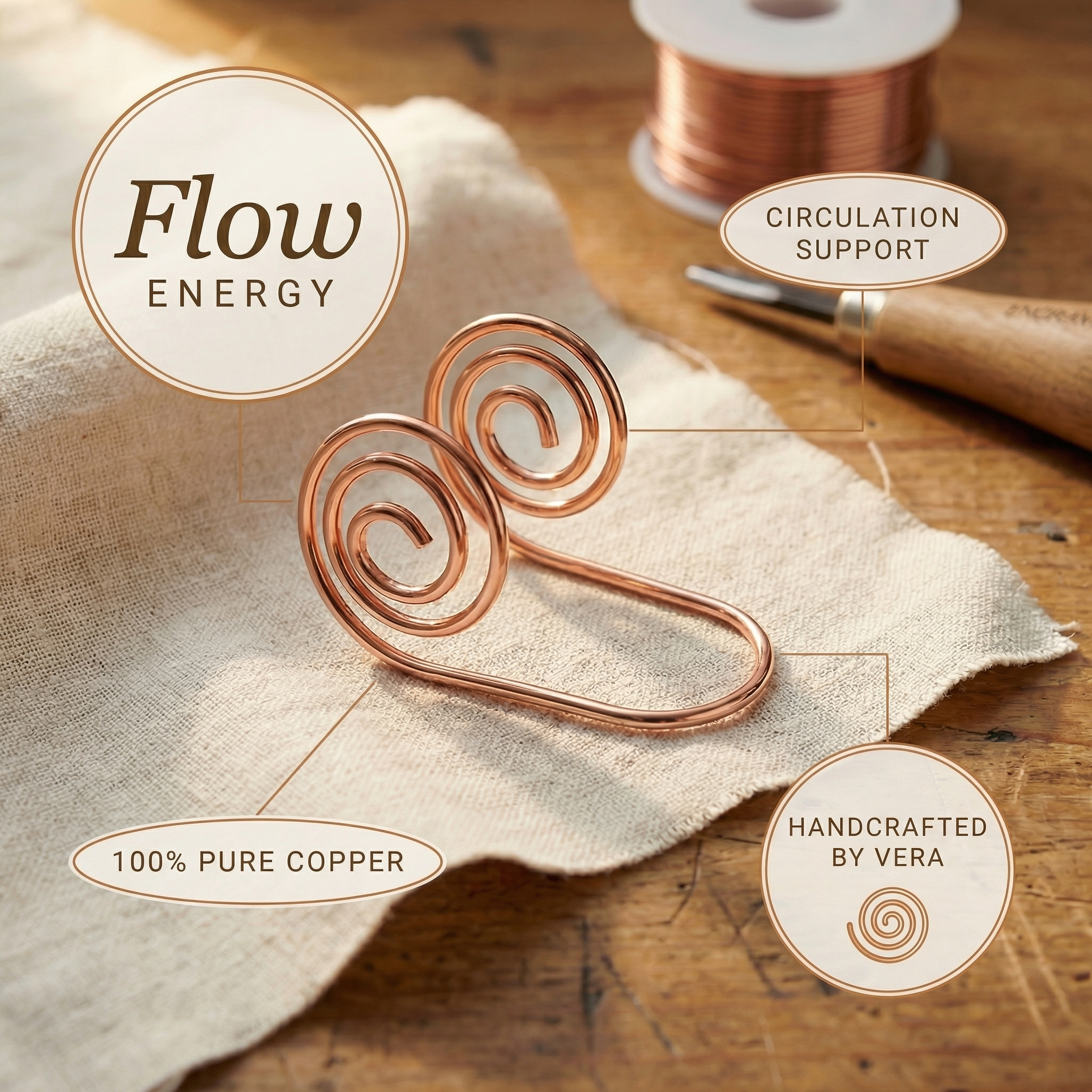 Smith's Flow Copper Hand Spiral