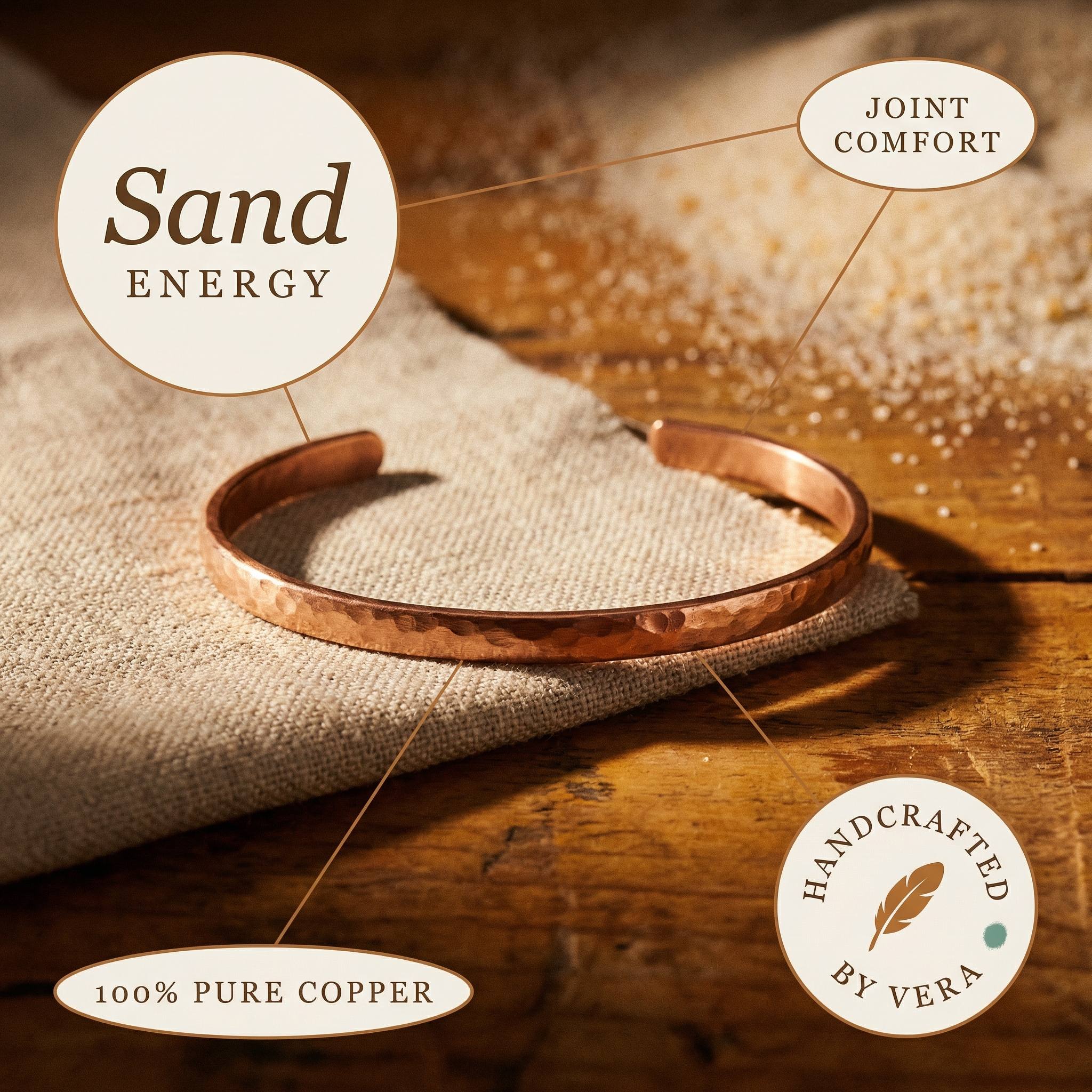 Smith's Sand Copper Anklet