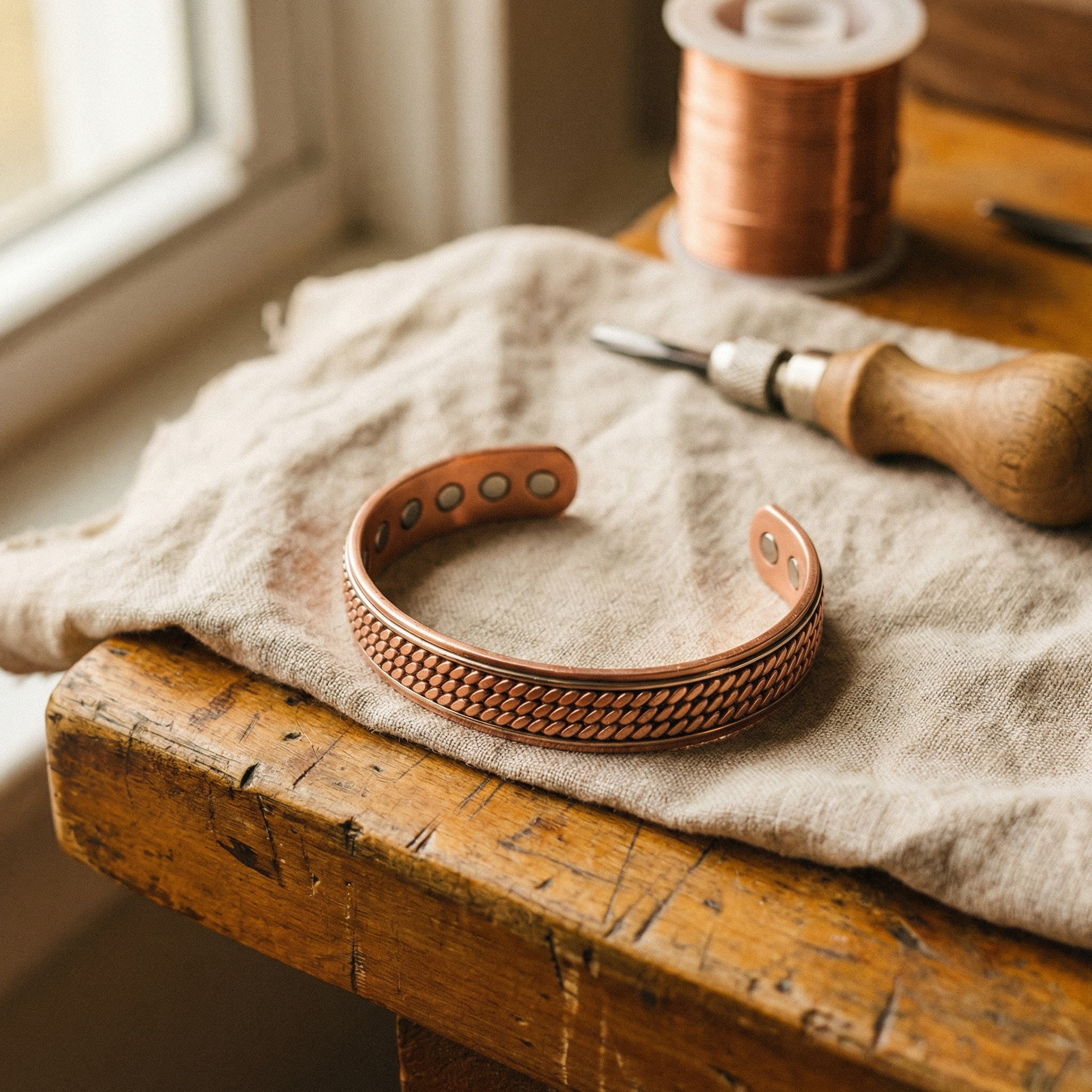 Smith's Wave Copper Bracelet