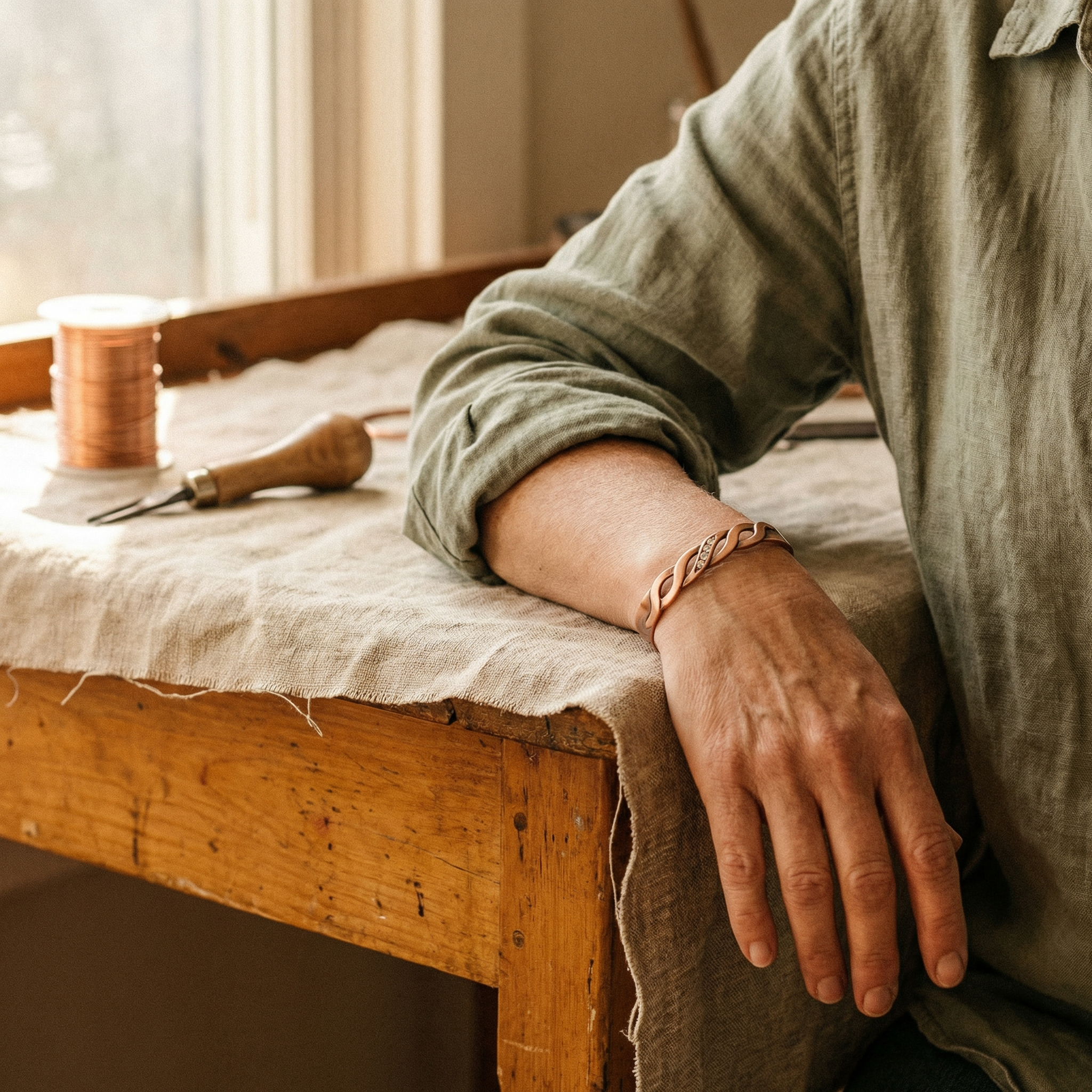 Smith's Seam Copper Bracelet