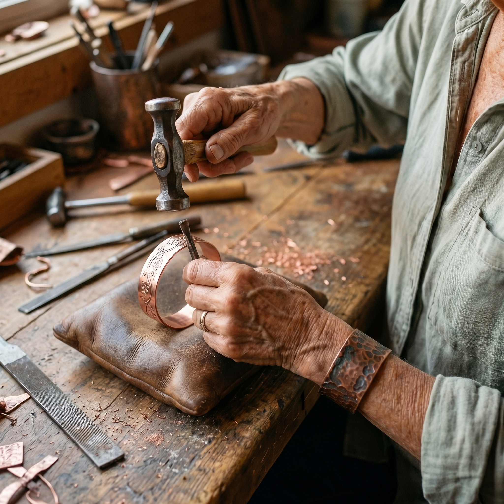 Smith's Knell Copper Bracelet