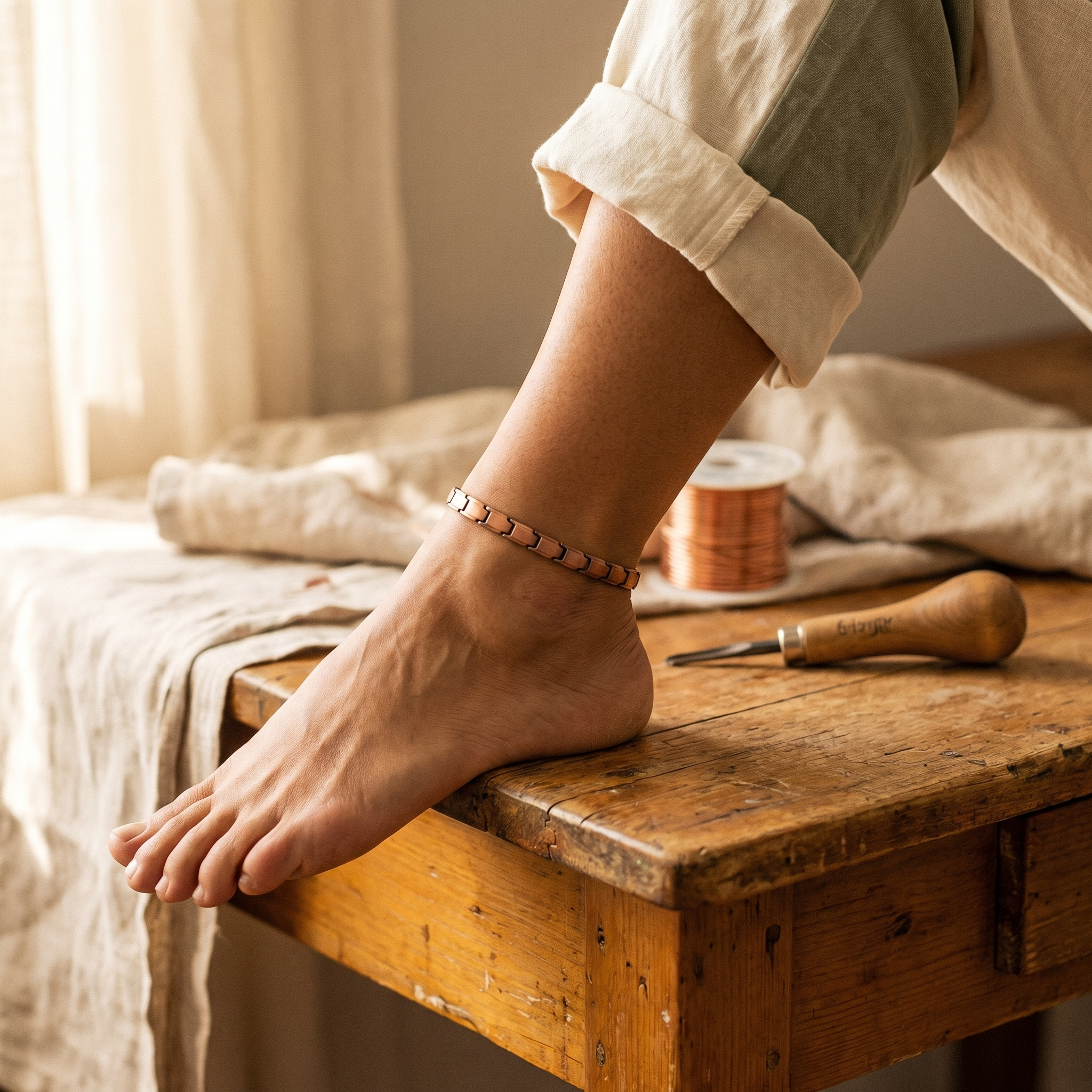 Smith's Shore Copper Anklet
