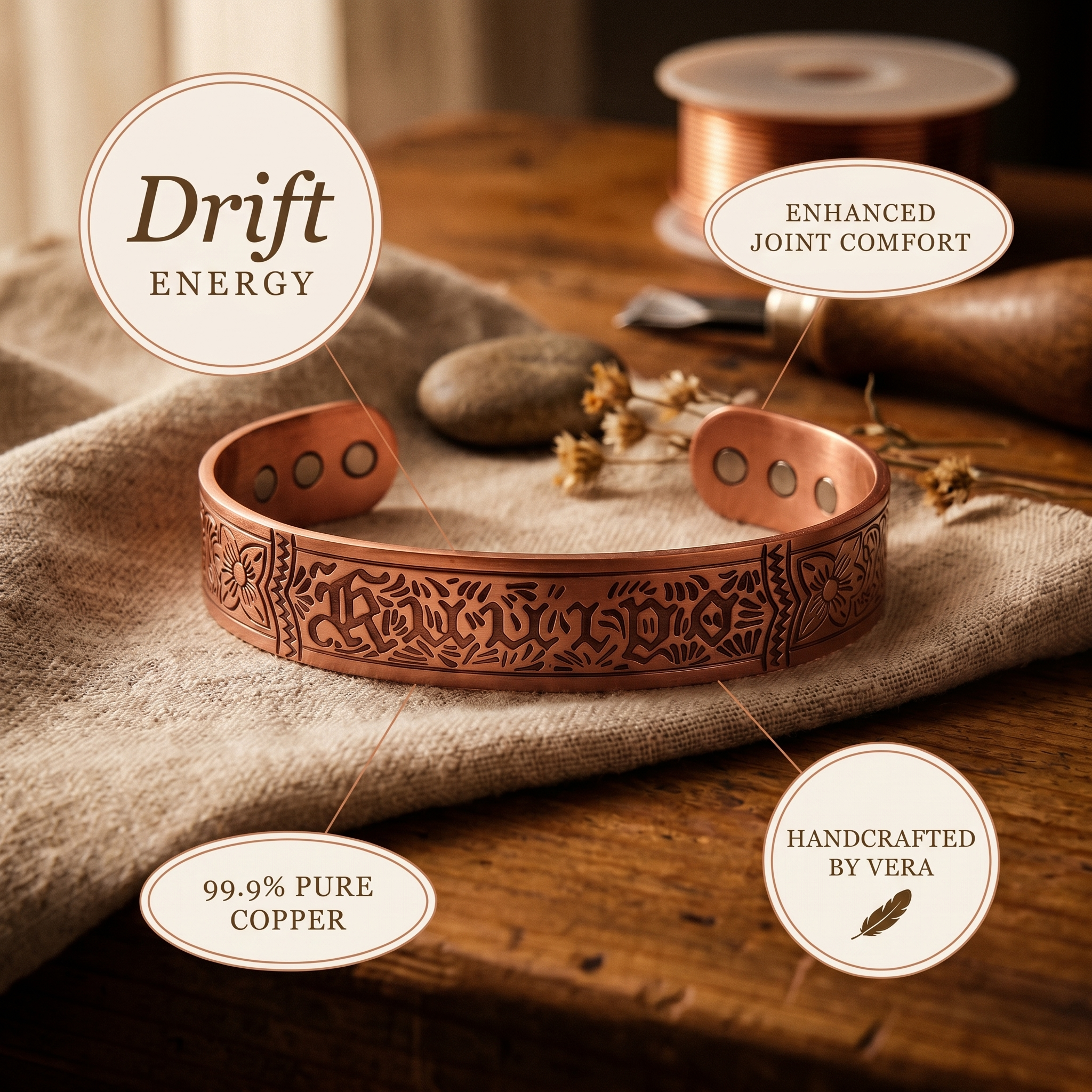 Smith's Drift Copper Bracelet