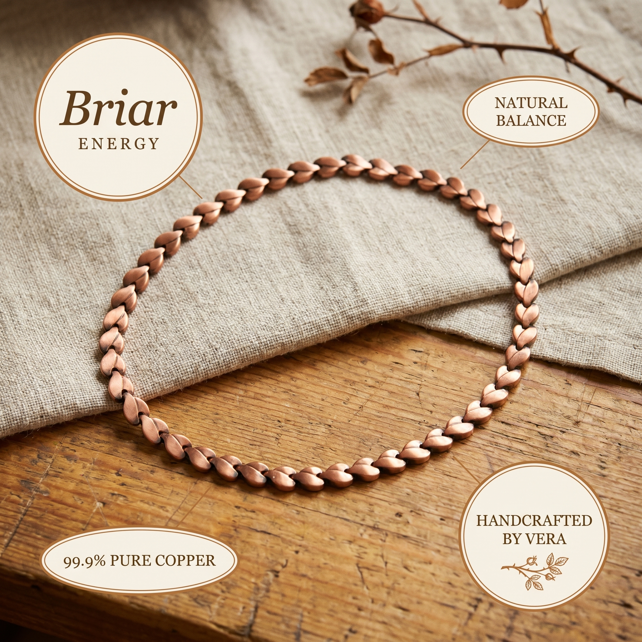 Smith's Briar Copper Necklace