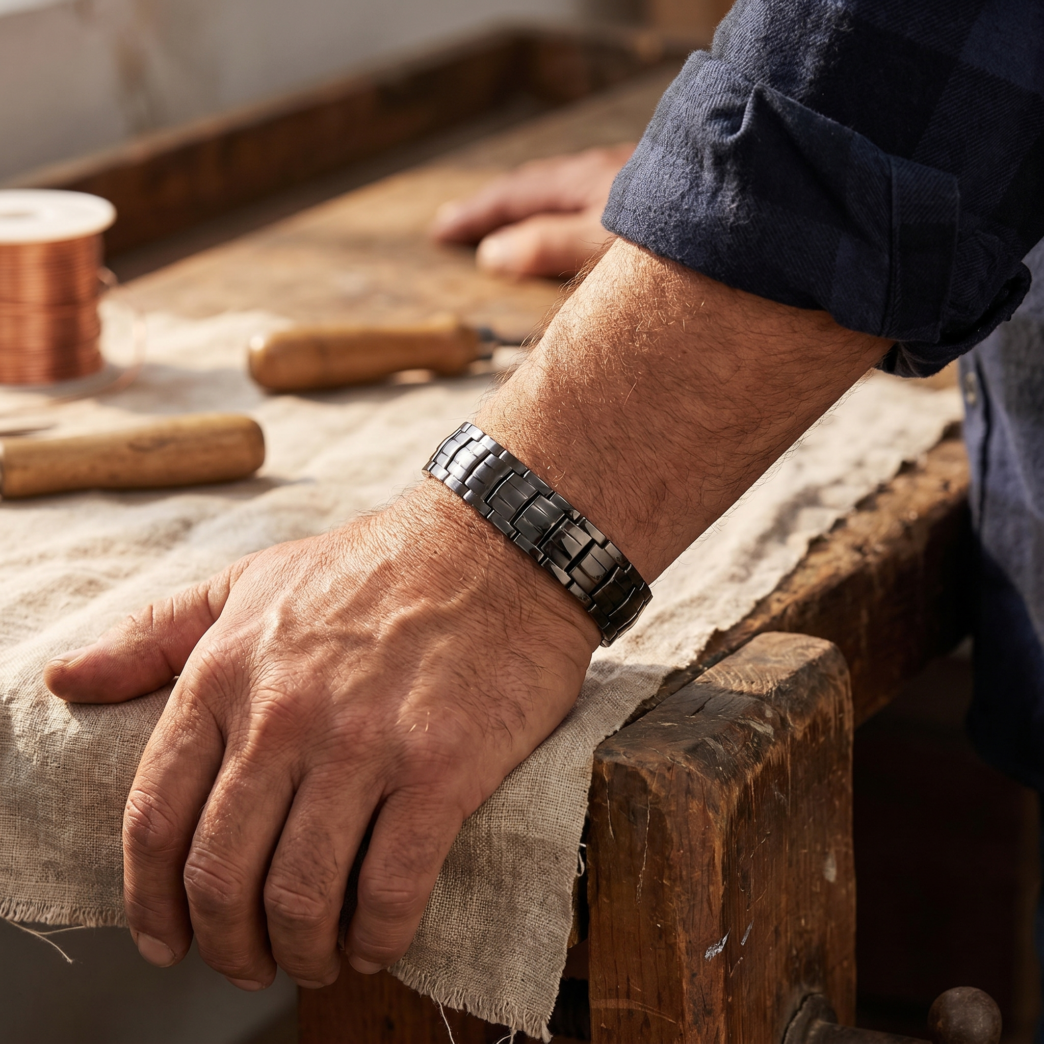 Smith's Ochre Men's Copper Bracelet