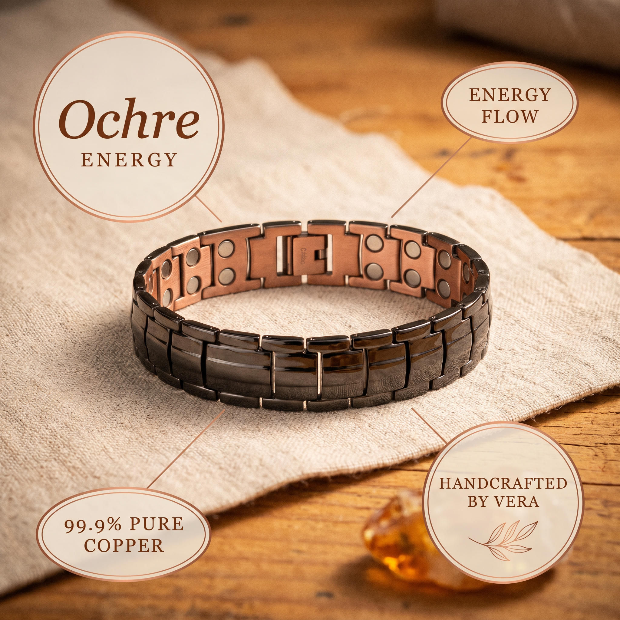 Smith's Ochre Men's Copper Bracelet