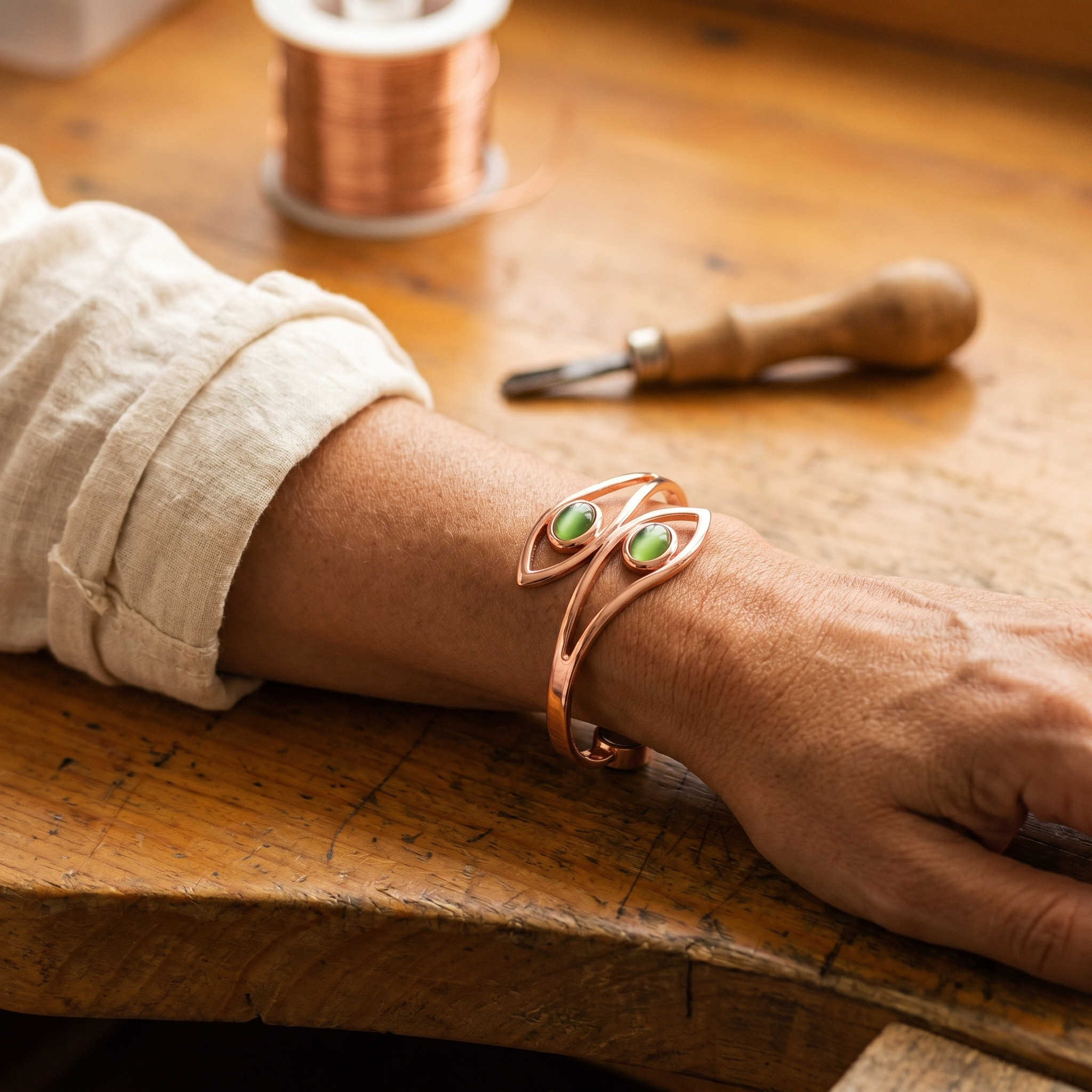 Smith's Opal Copper Bracelet