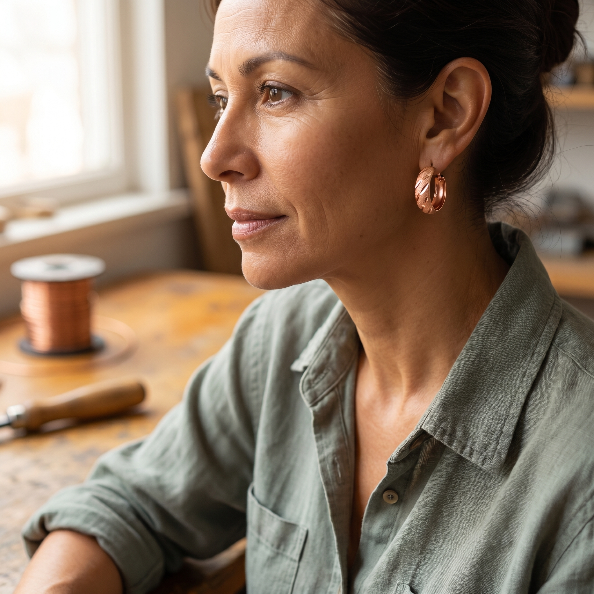 Smith's Vale Copper Earrings