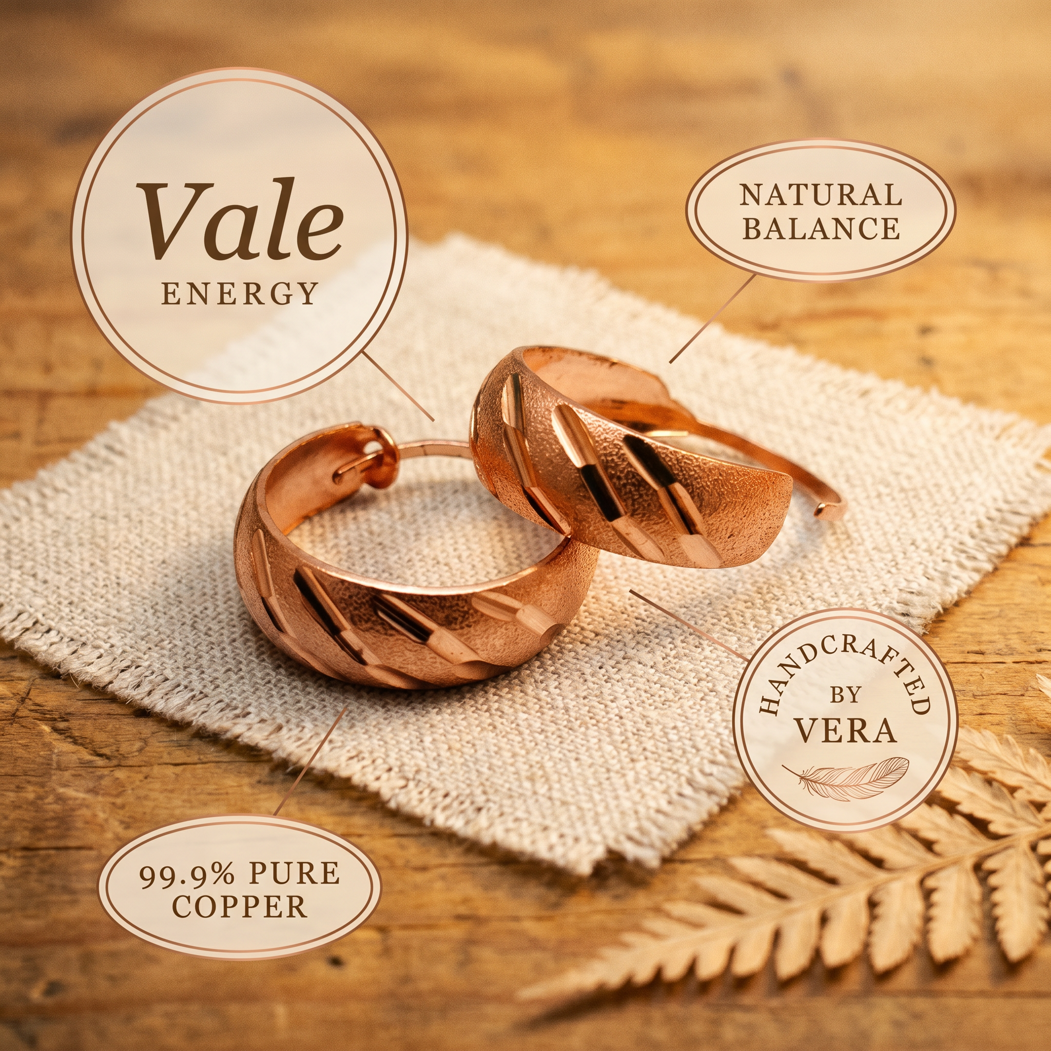 Smith's Vale Copper Earrings