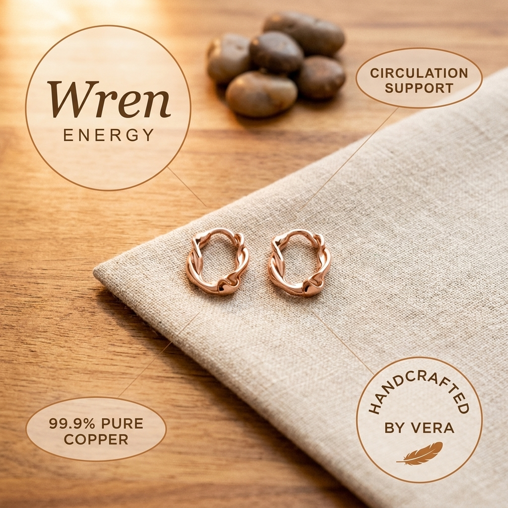 Smith's Wren Copper Hoop Earrings