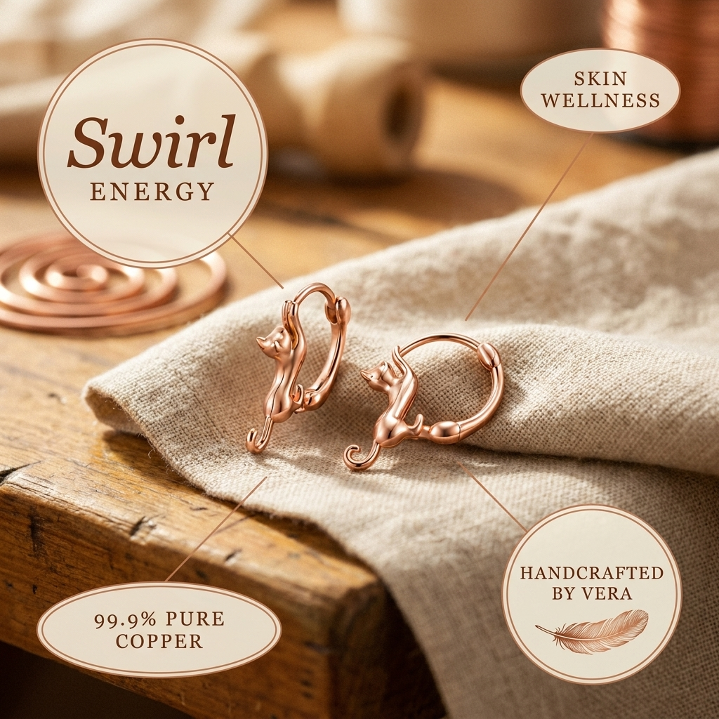 Smith's Swirl Copper Earrings
