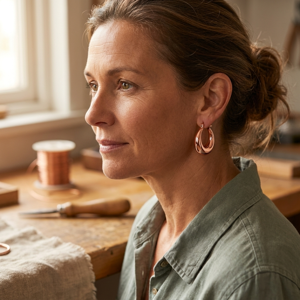 Smith's Marl Copper Earrings