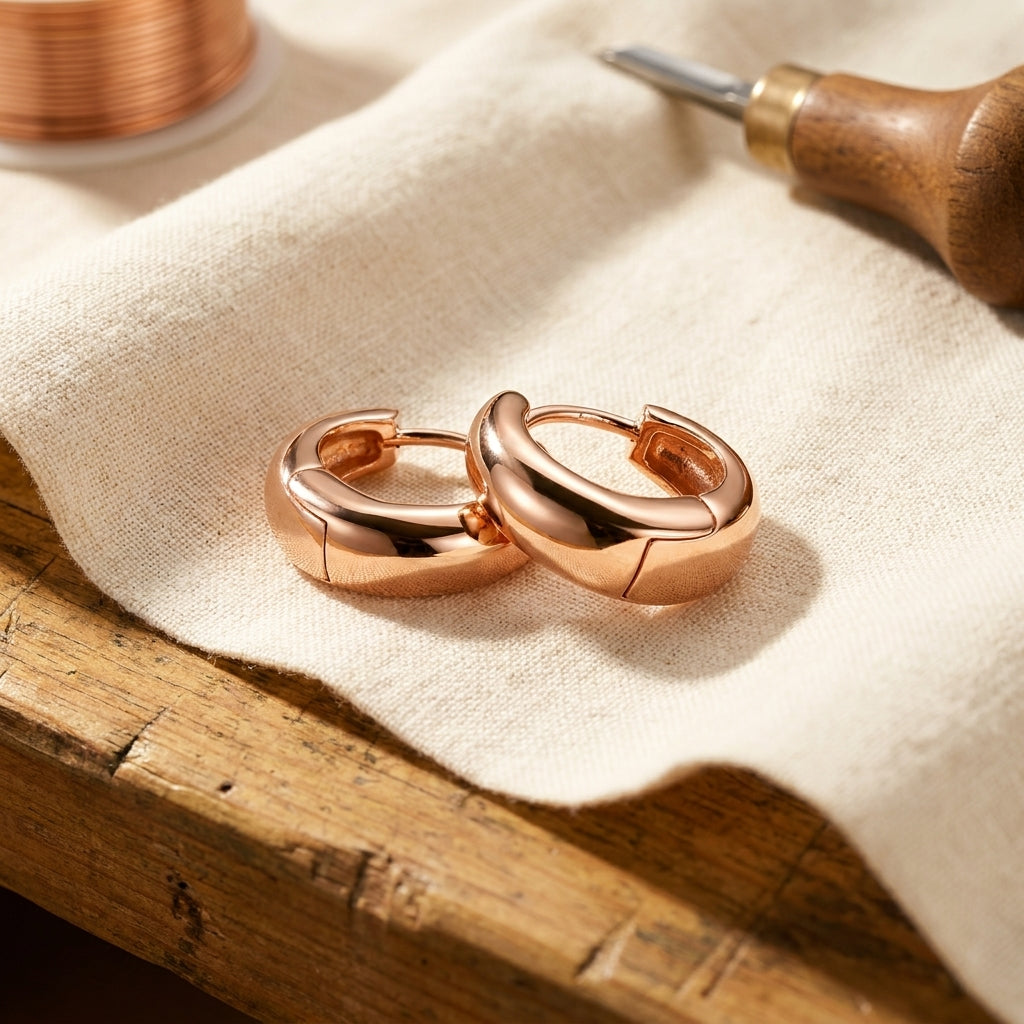 Smith's Linnet Copper Hoop Earrings