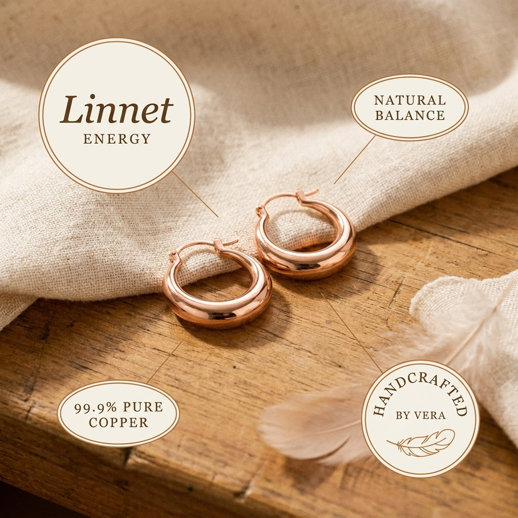 Smith's Linnet Copper Hoop Earrings