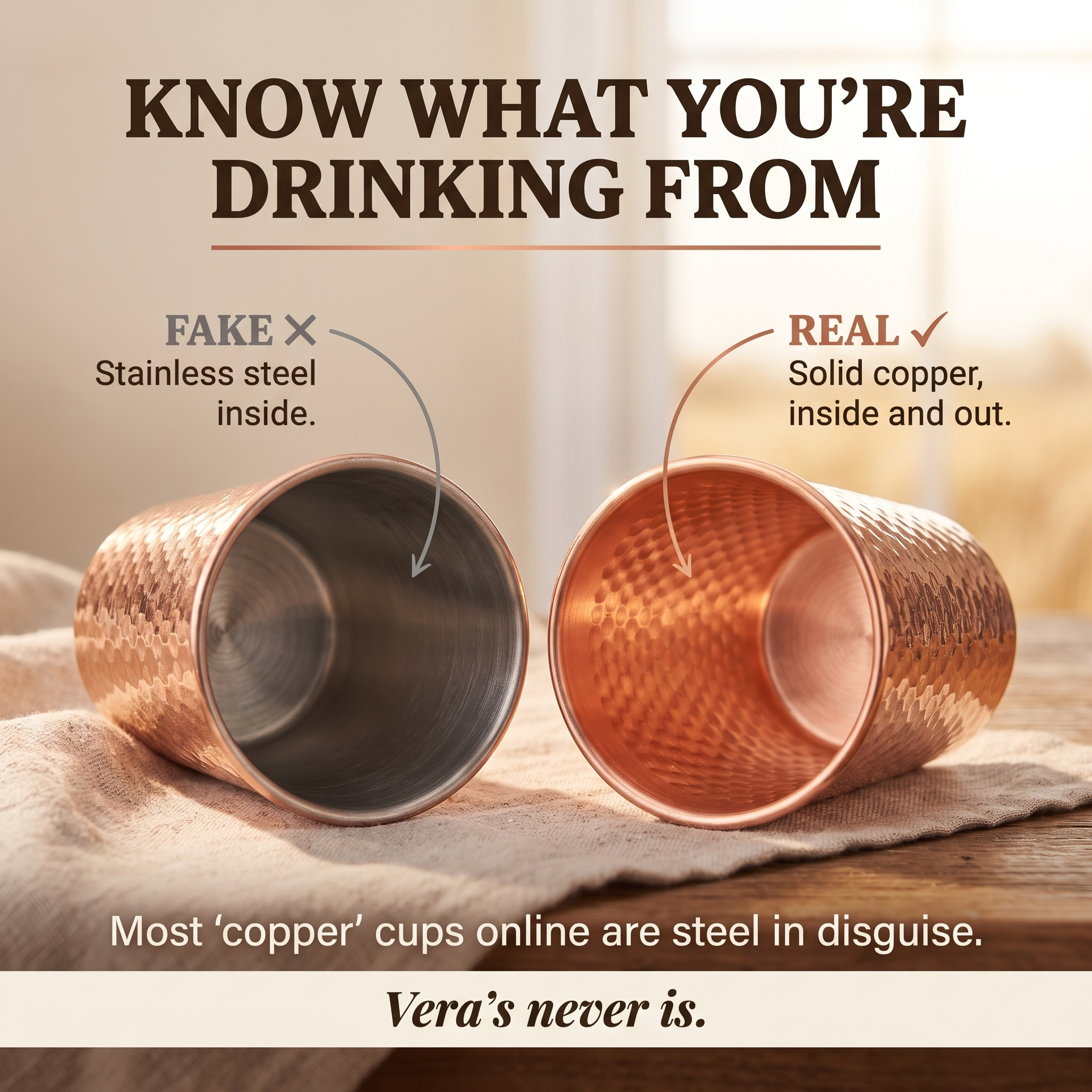 Smith's Pure Copper Cup