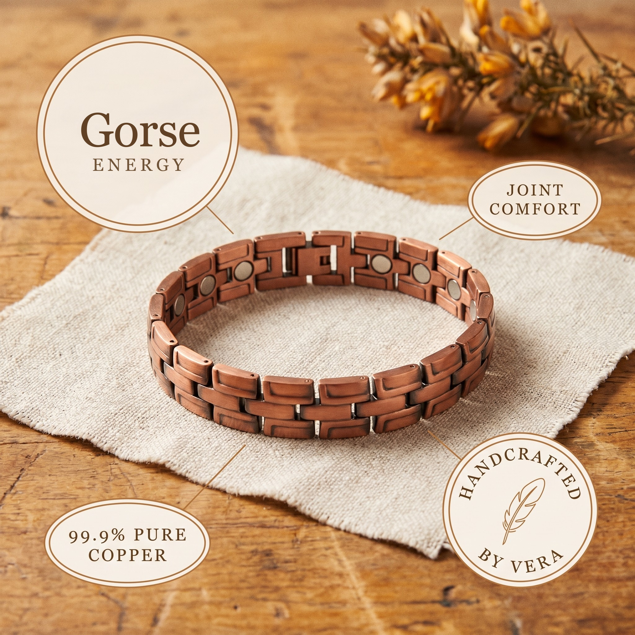 Smith's Gorse Men's Copper Bracelet
