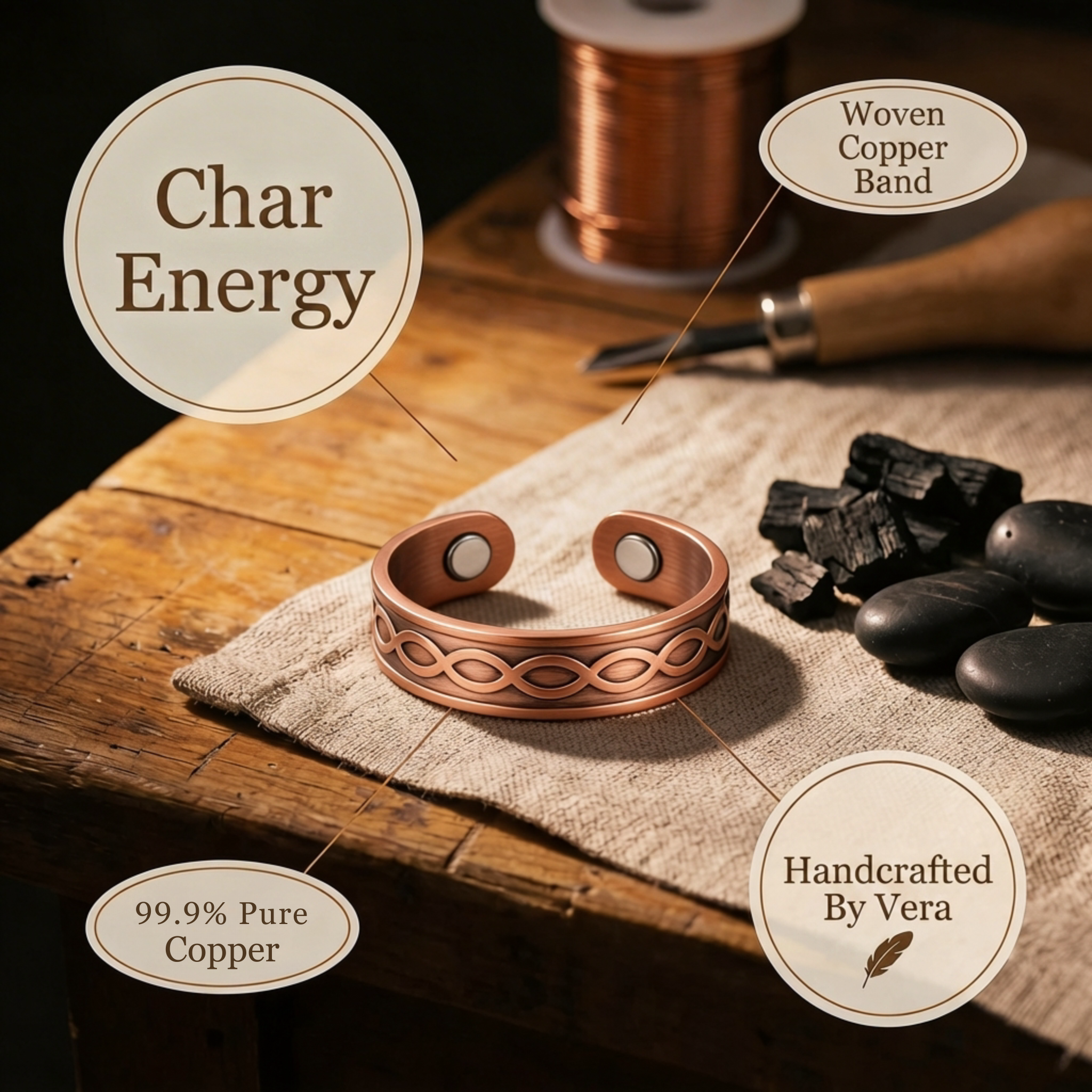 Smith's Char Copper Ring