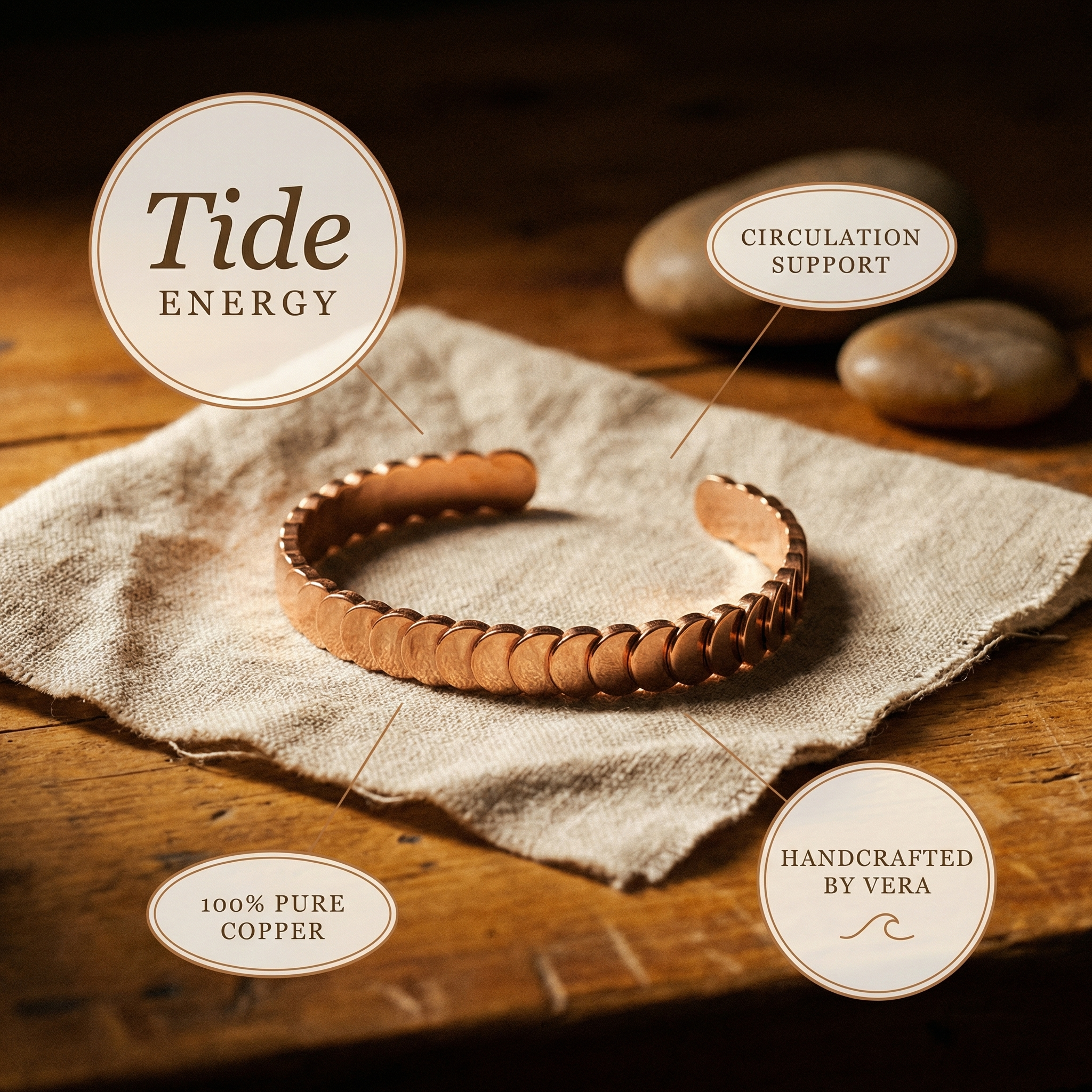 Smith's Tide Copper Bracelet