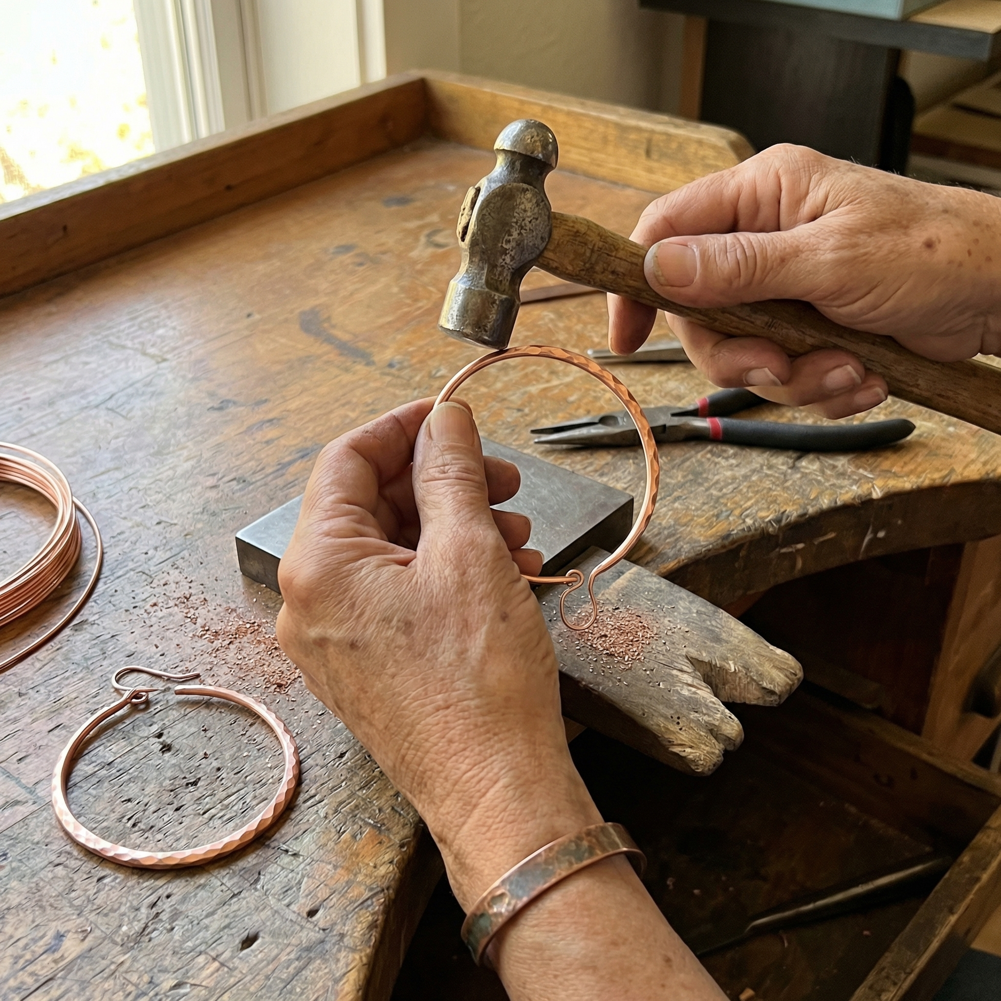 Smith's Willow Copper Earrings