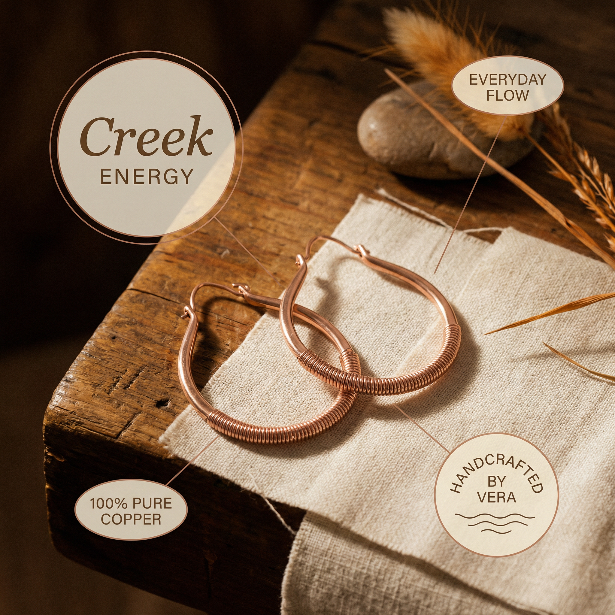 Smith's Creek Copper Earrings