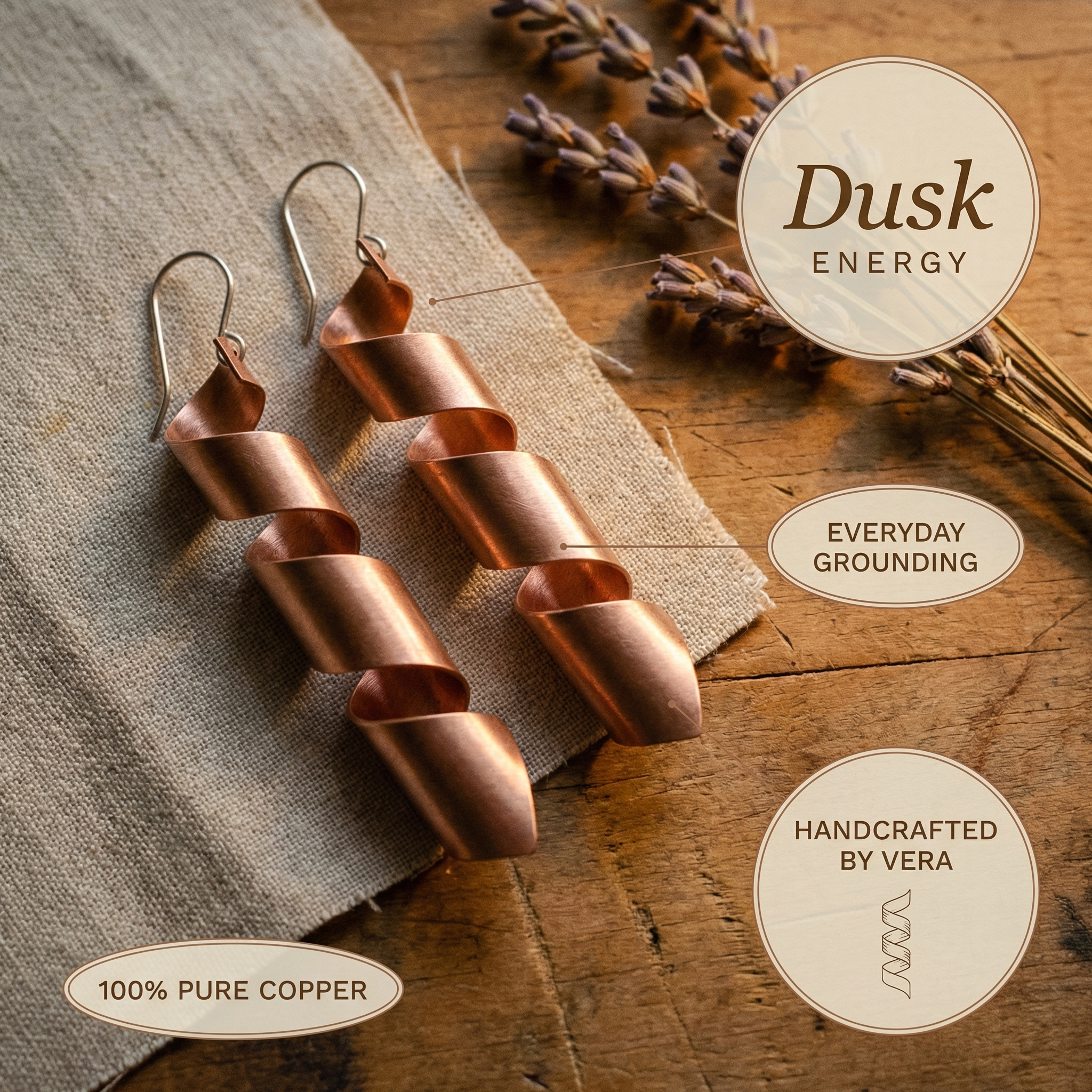 Smith's Dusk Copper Earrings