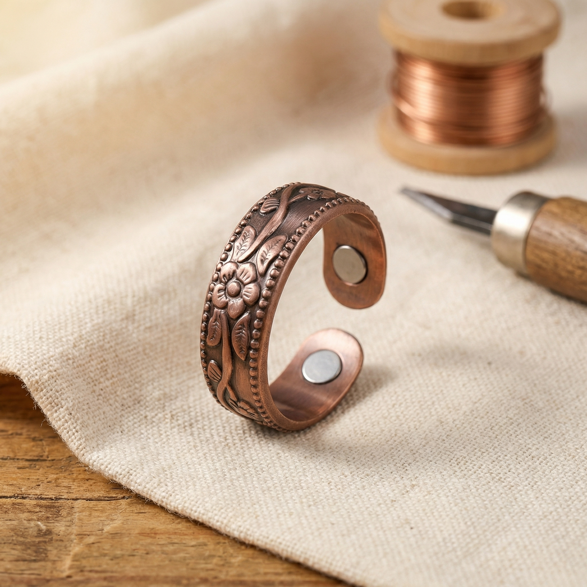 Smith's Petal Copper Ring
