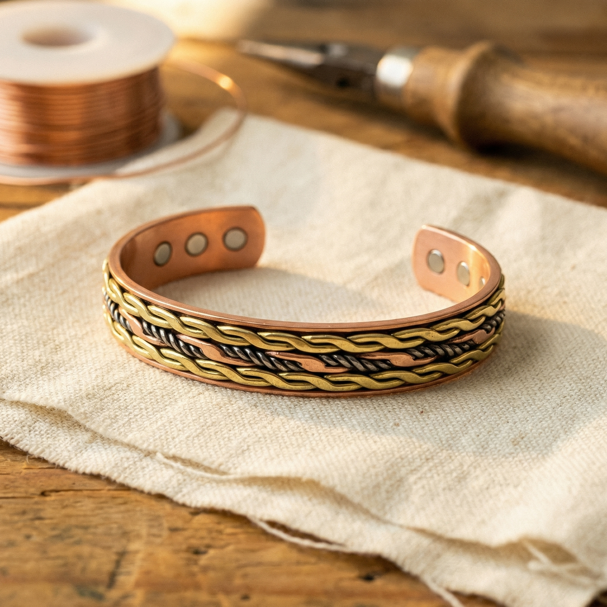 Smith's Weave Copper Bracelet