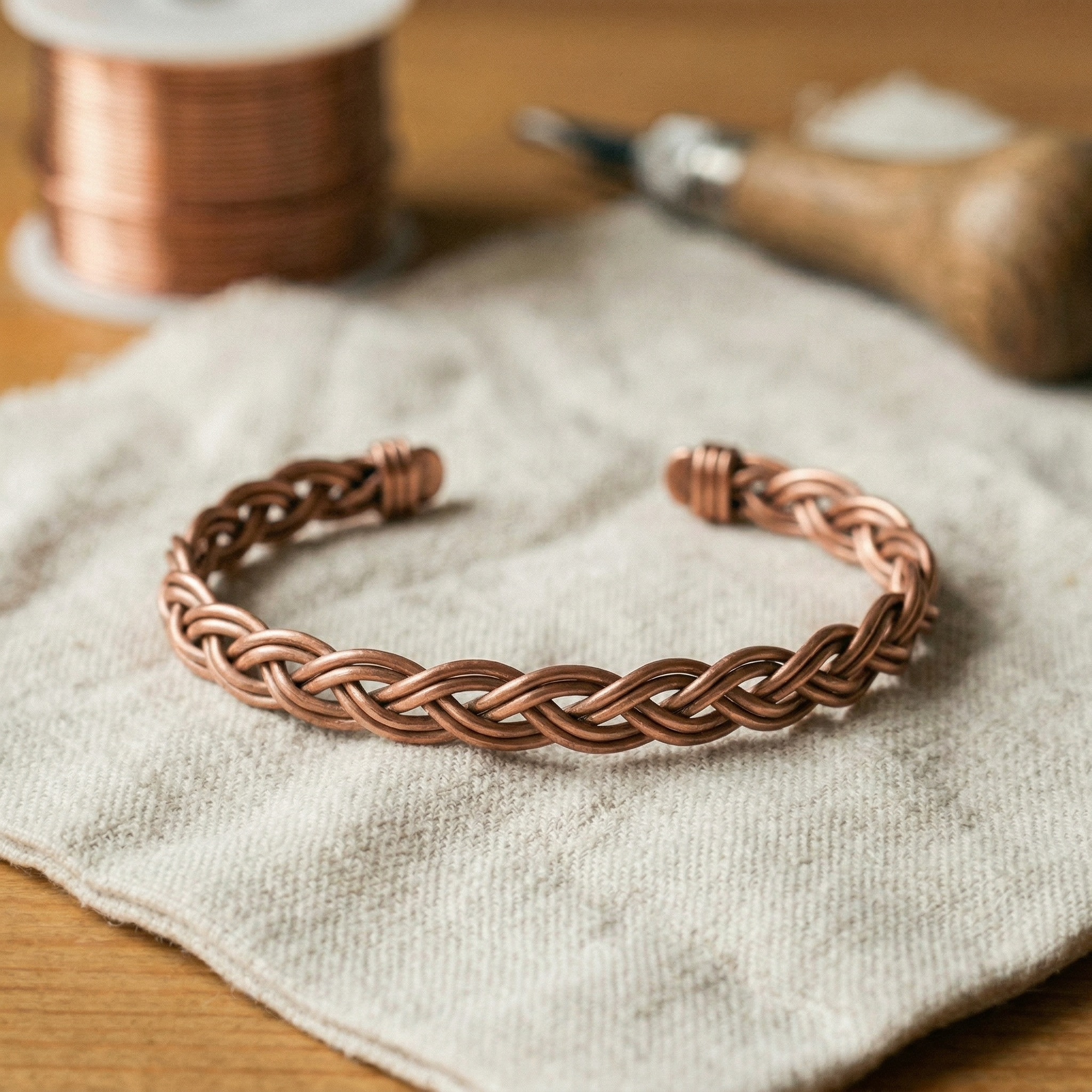 Smith's Reed Copper Anklet