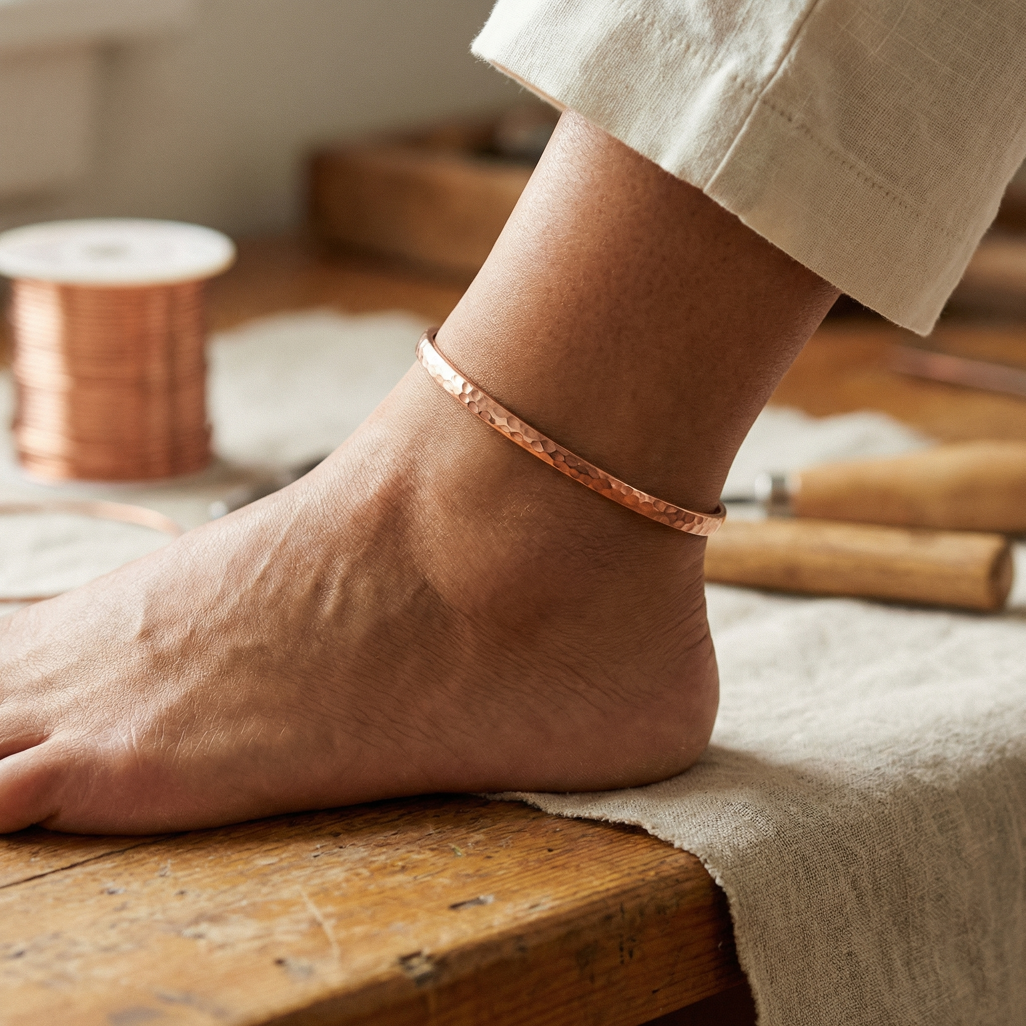Smith's Sand Copper Anklet