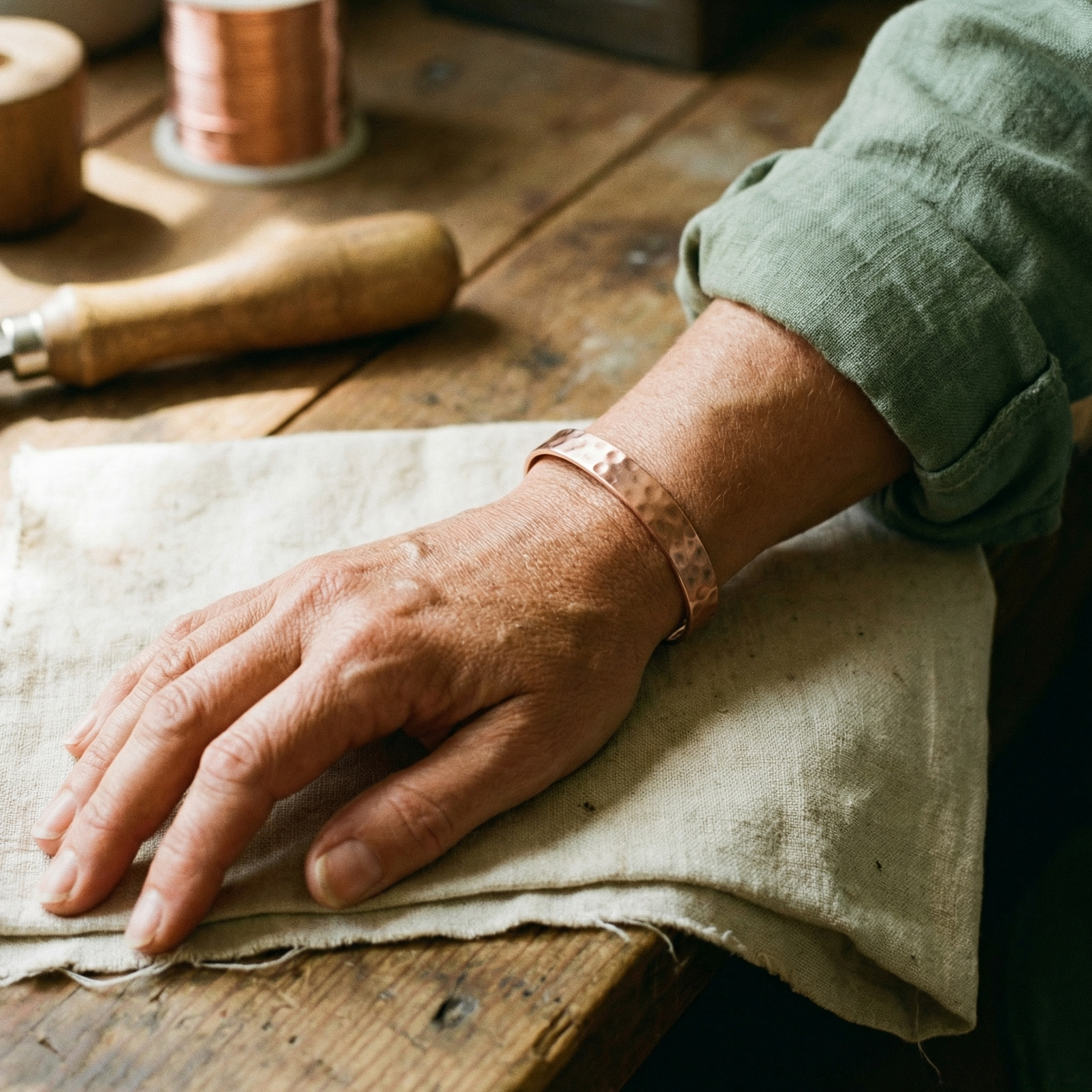 Smith's Lodestone Copper Bracelet