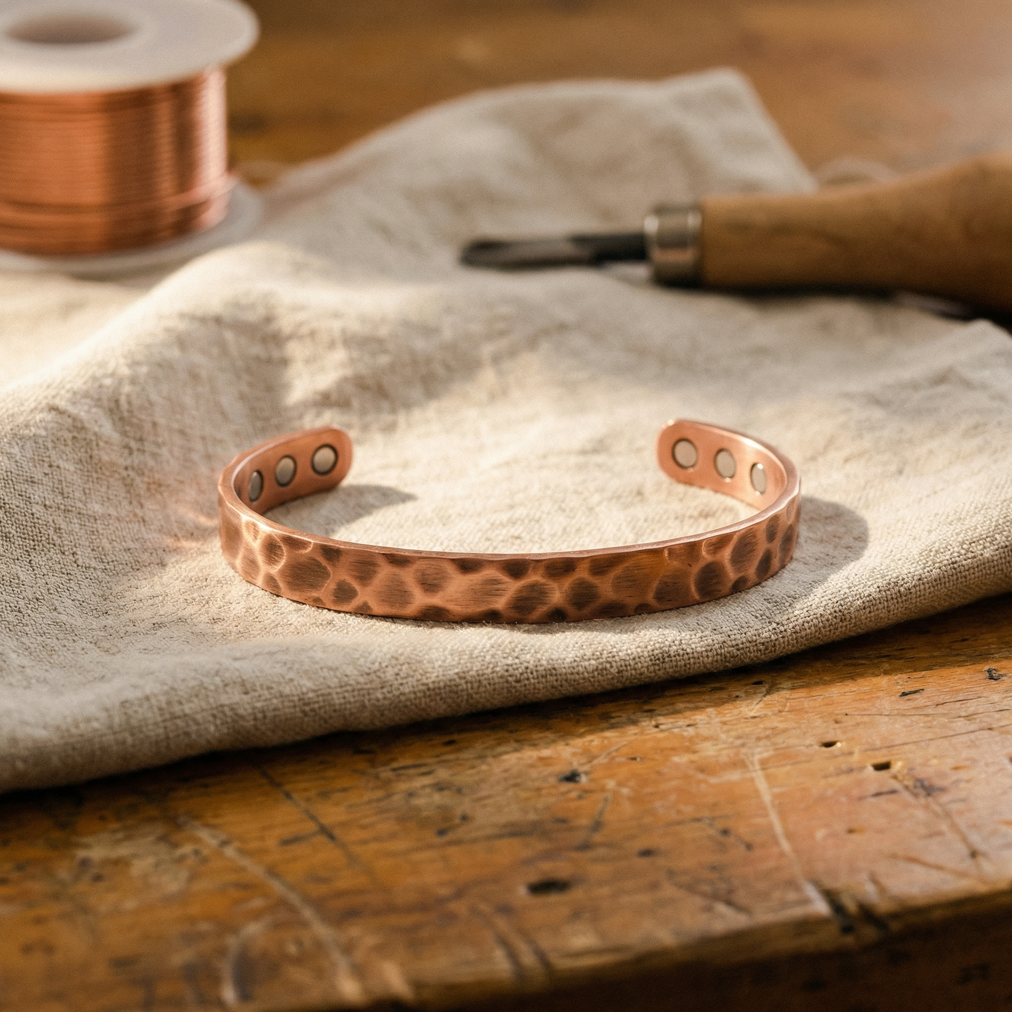 Smith's Furrow Copper Bracelet
