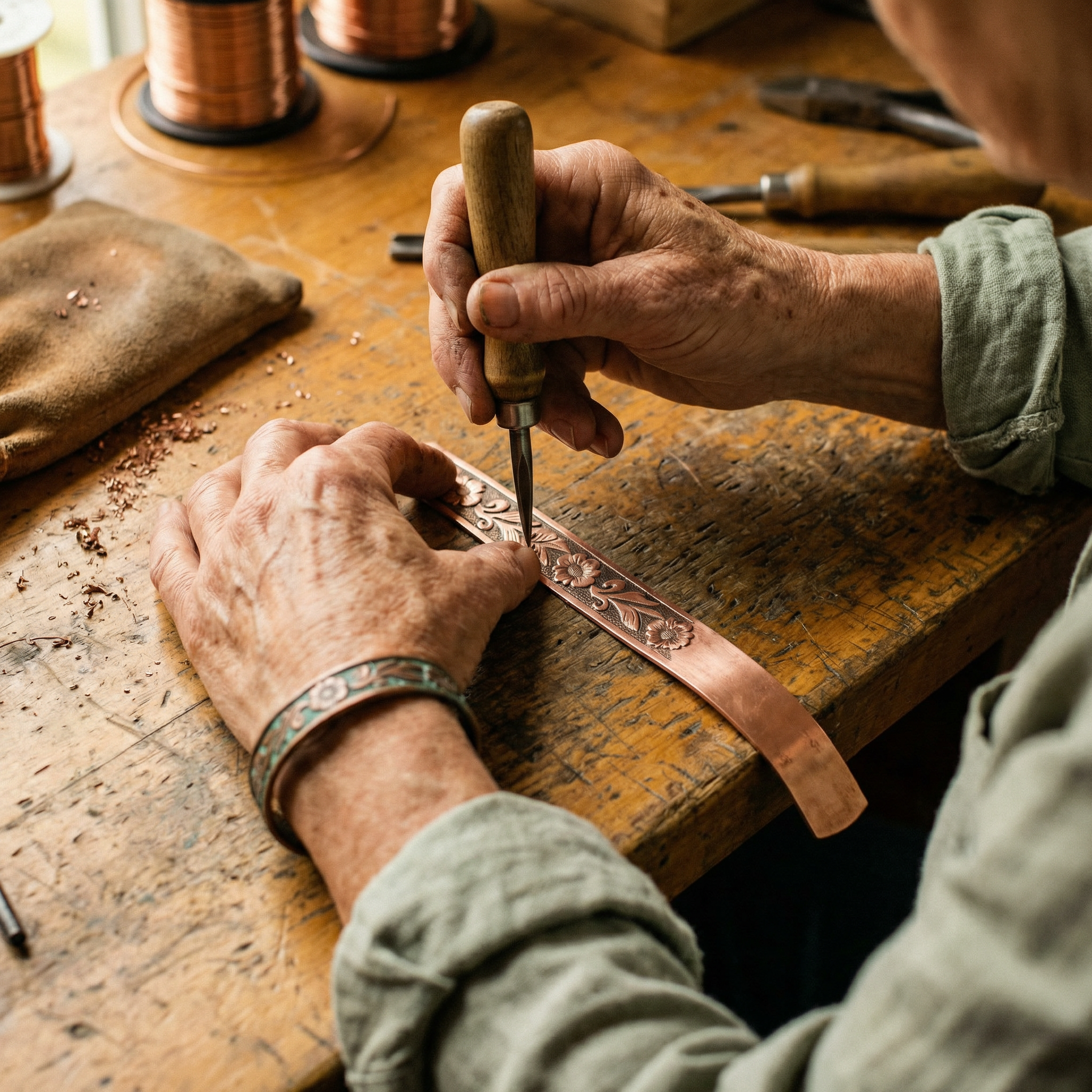 Smith's Vine Copper Bracelet