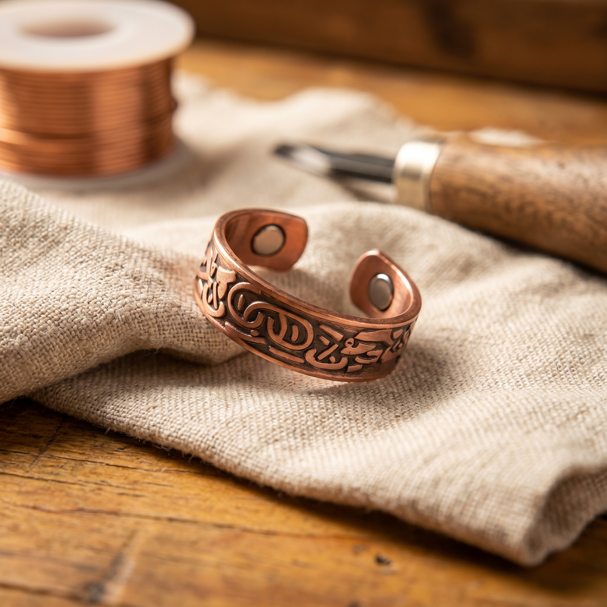 Smith's Burr Copper Ring