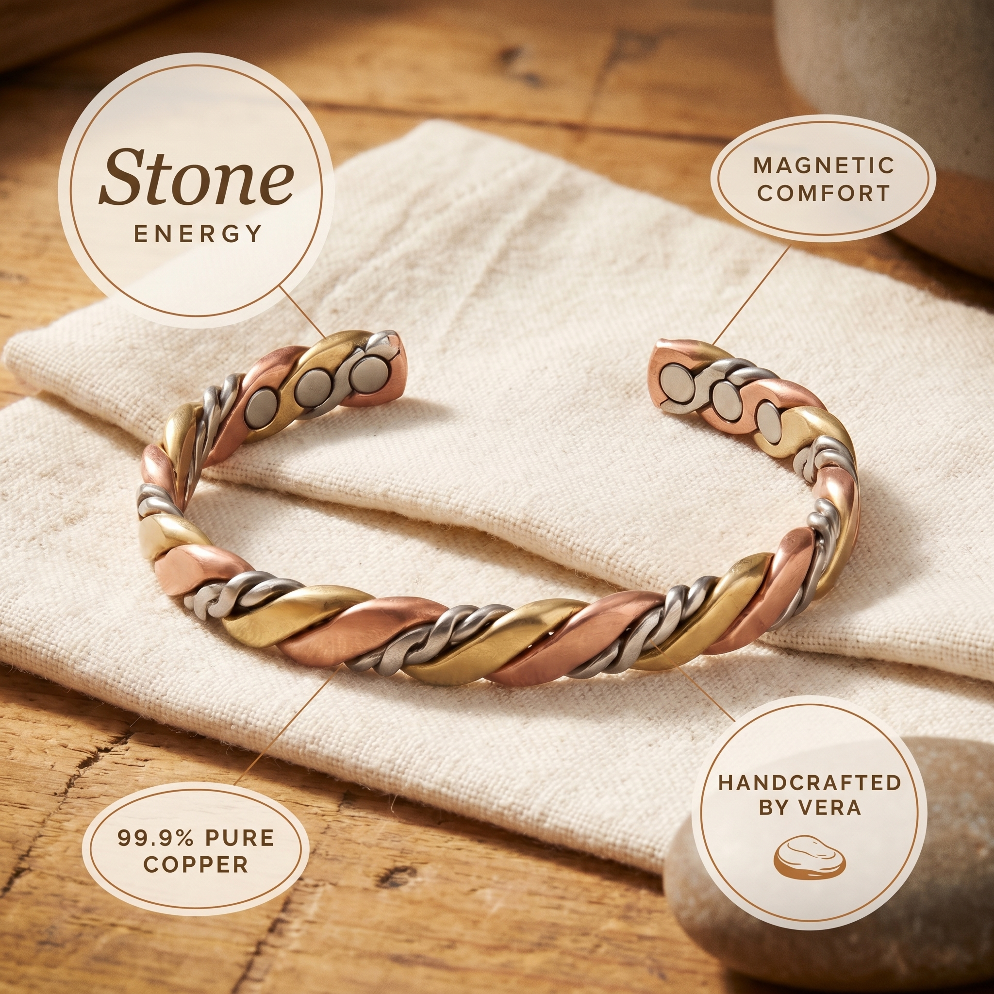 Smith's Stone Copper Bracelet