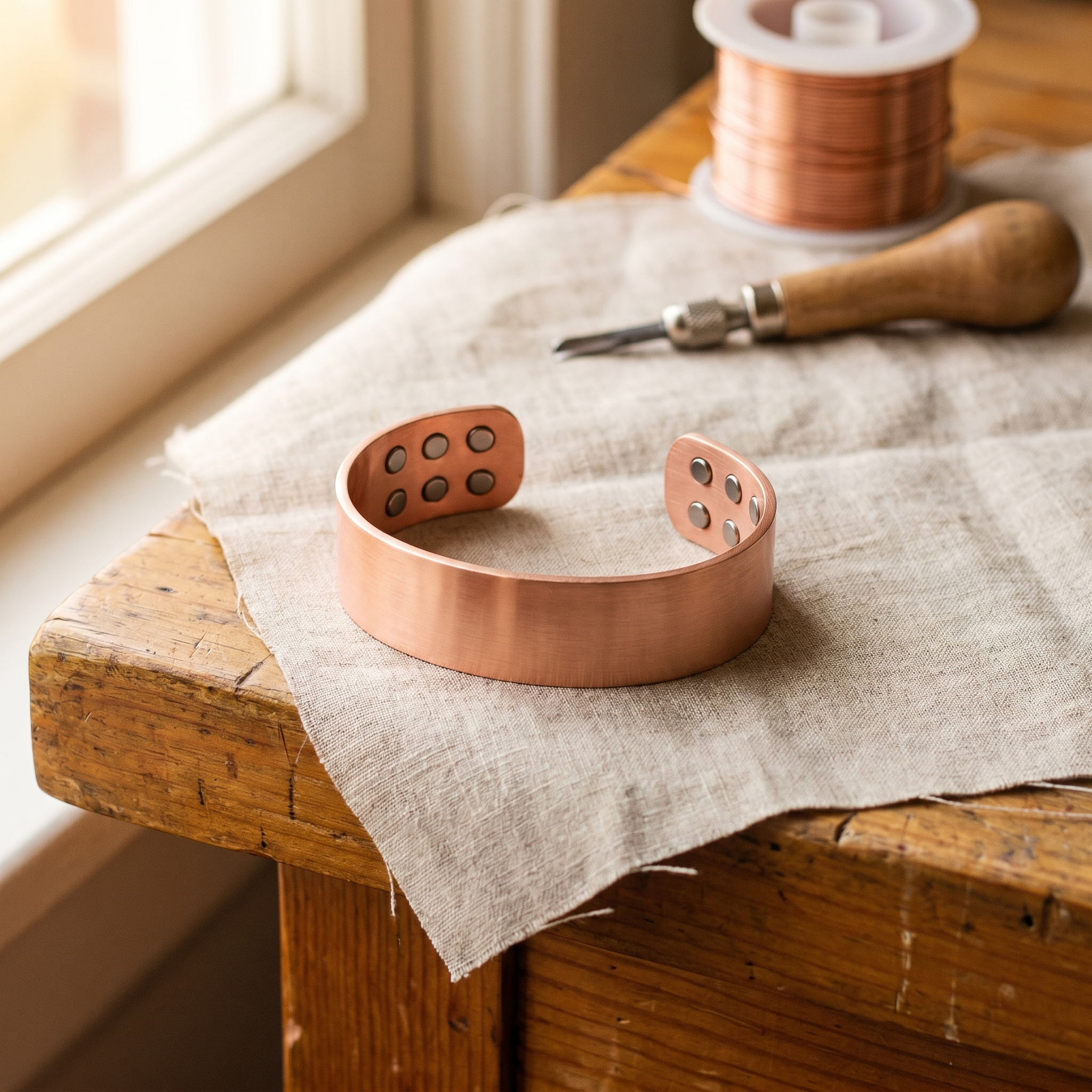 Smith's Anvil Copper Bracelet
