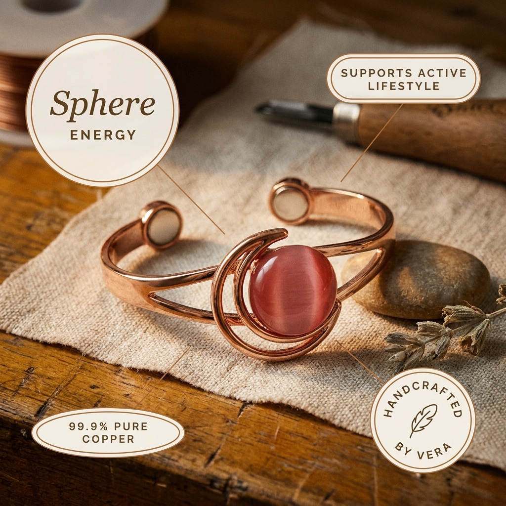 Smith's Sphere Pink Copper Bracelet