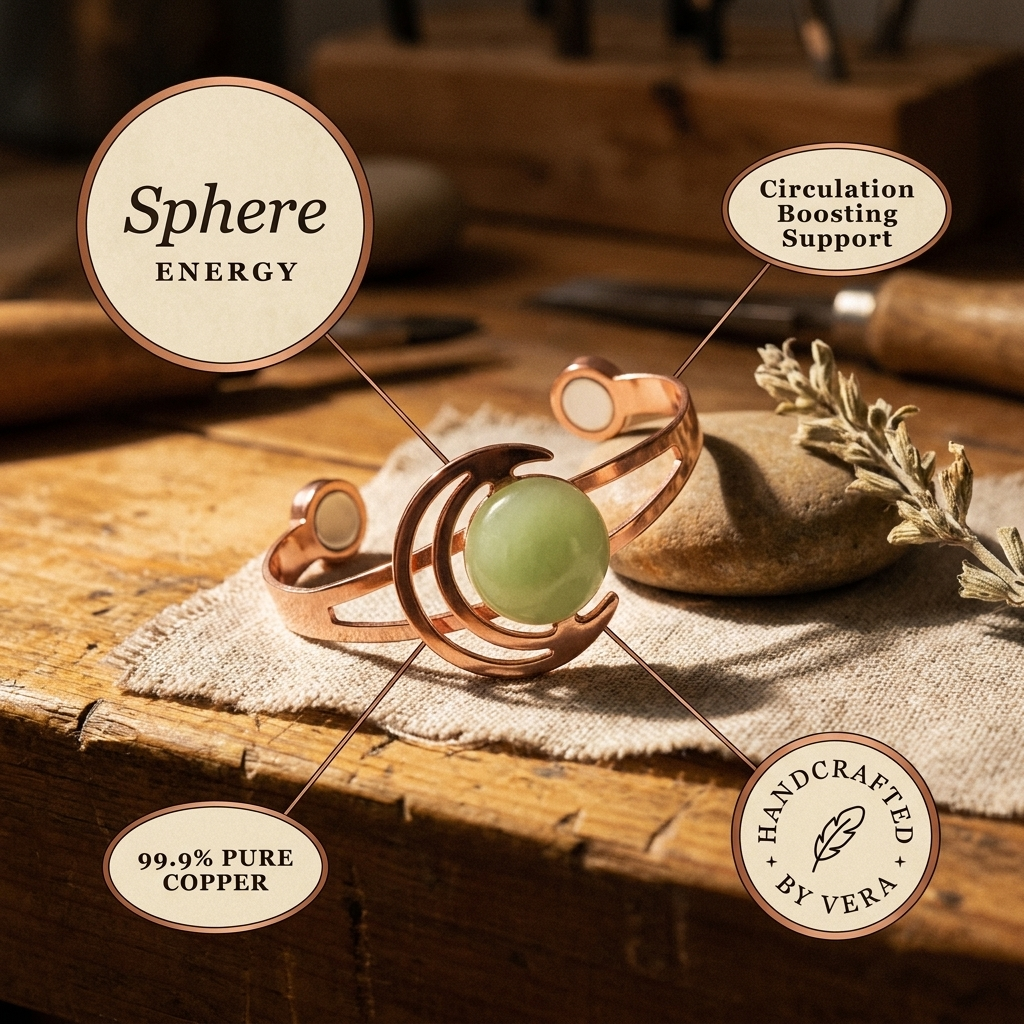 Smith's Sphere Green Copper Bracelet