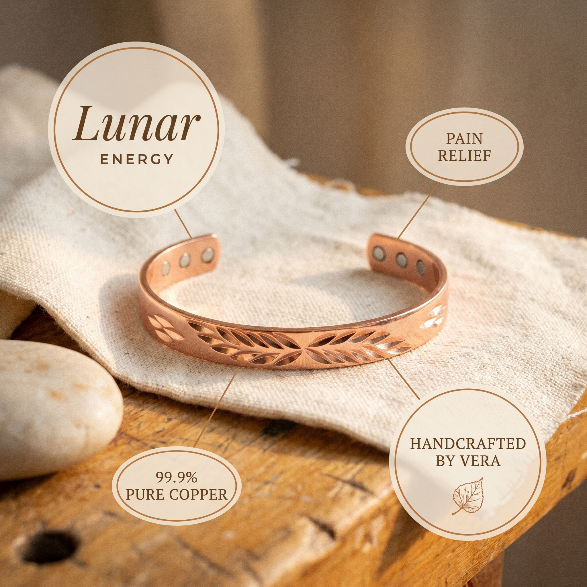 Smith's Lunar Copper Bracelet