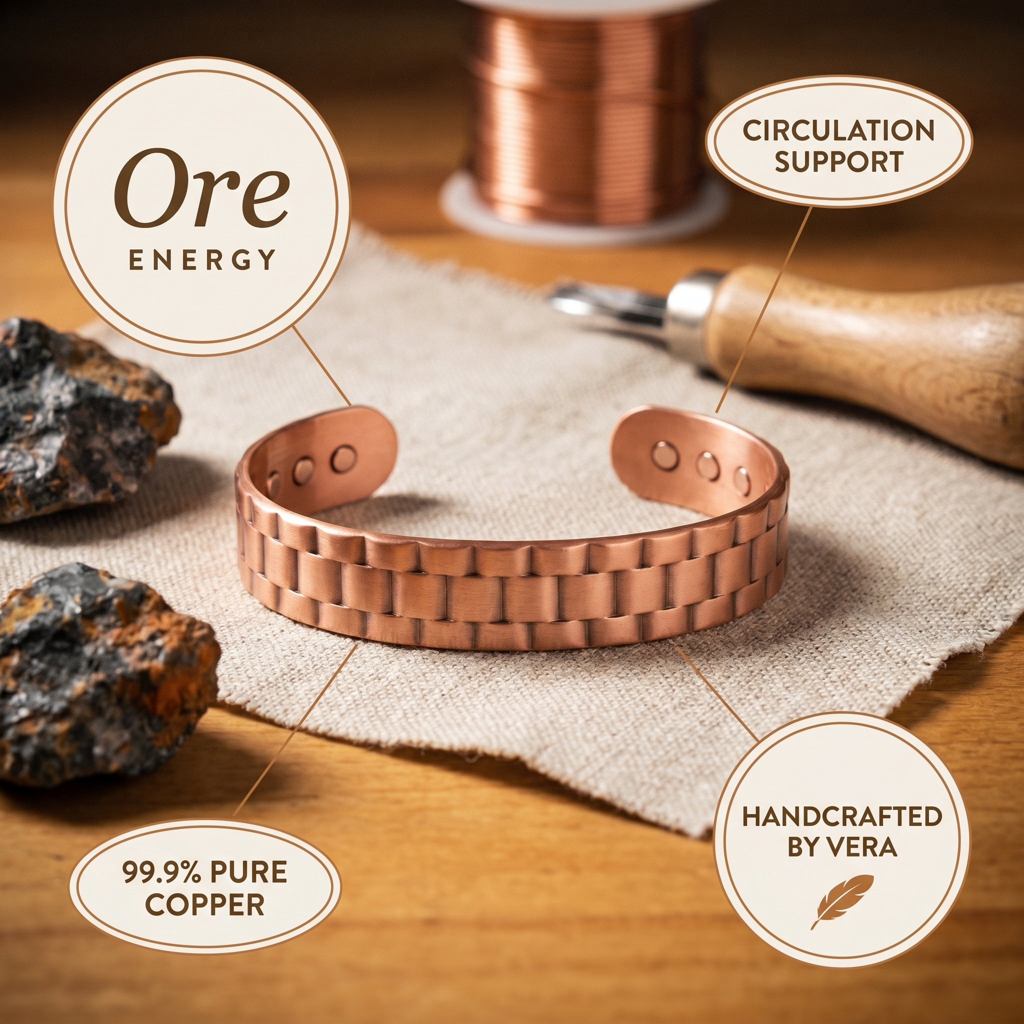 Smith's Ore Men's Copper Bracelet
