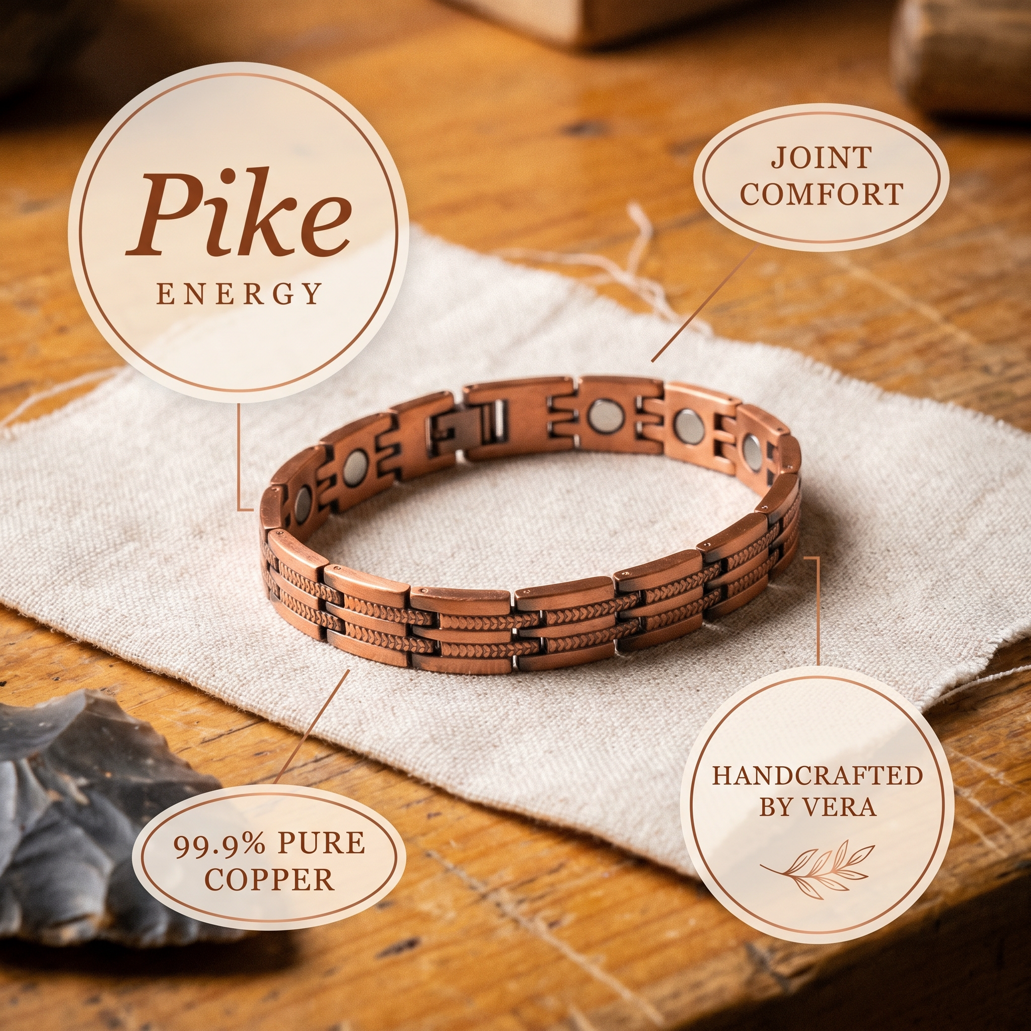 Smith's Pike Men's Copper Bracelet