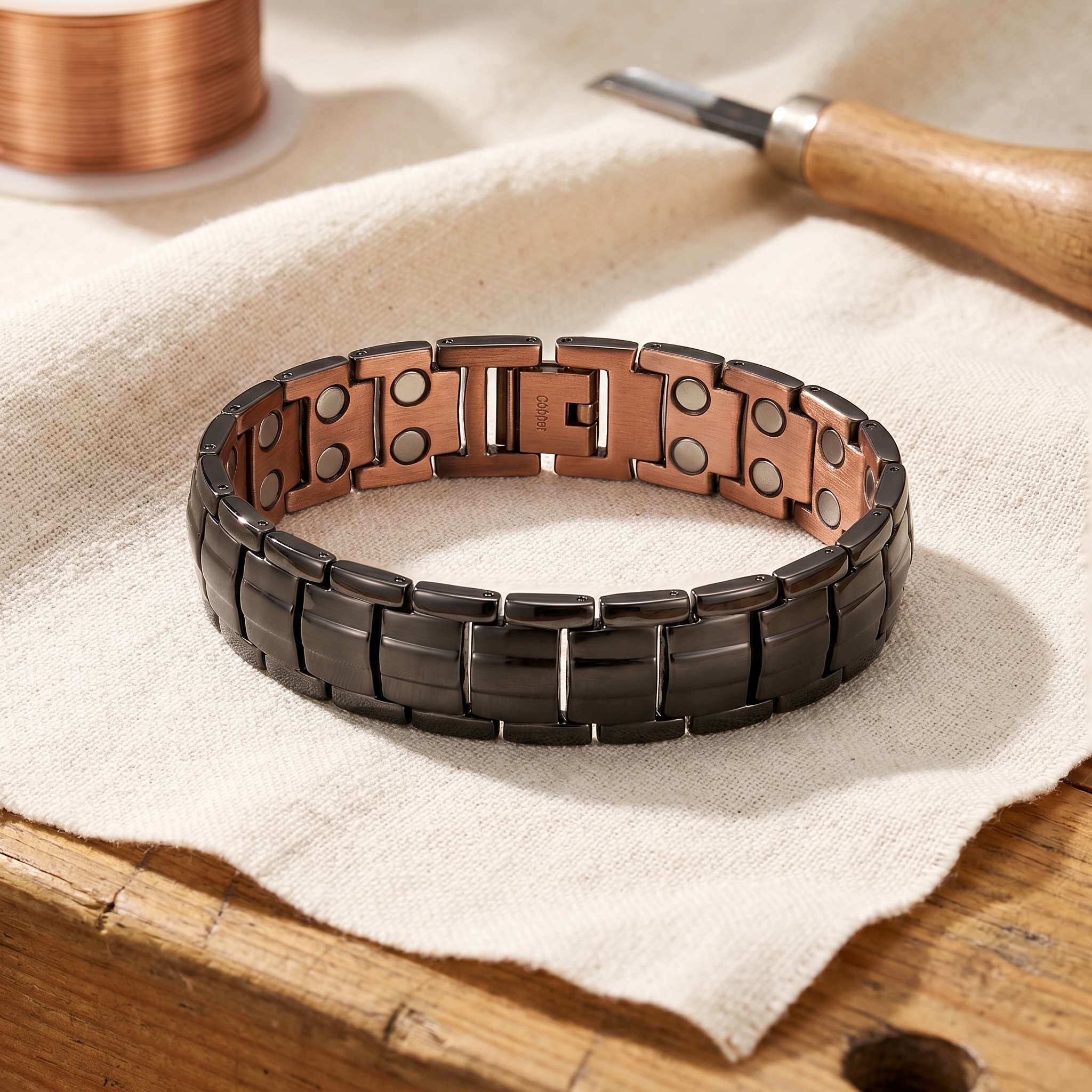 Smith's Ochre Men's  Copper Bracelet