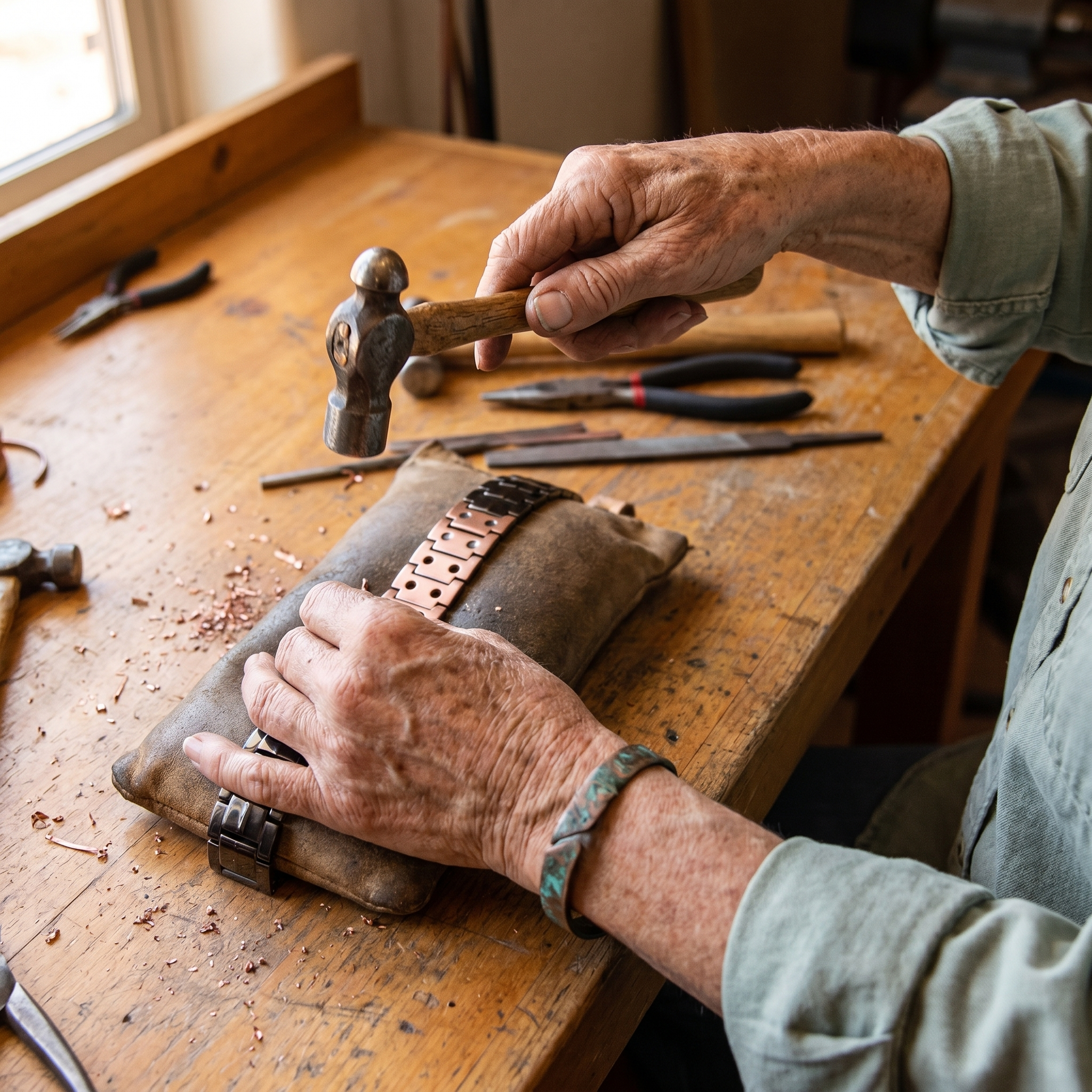 Smith's Ochre Men's  Copper Bracelet