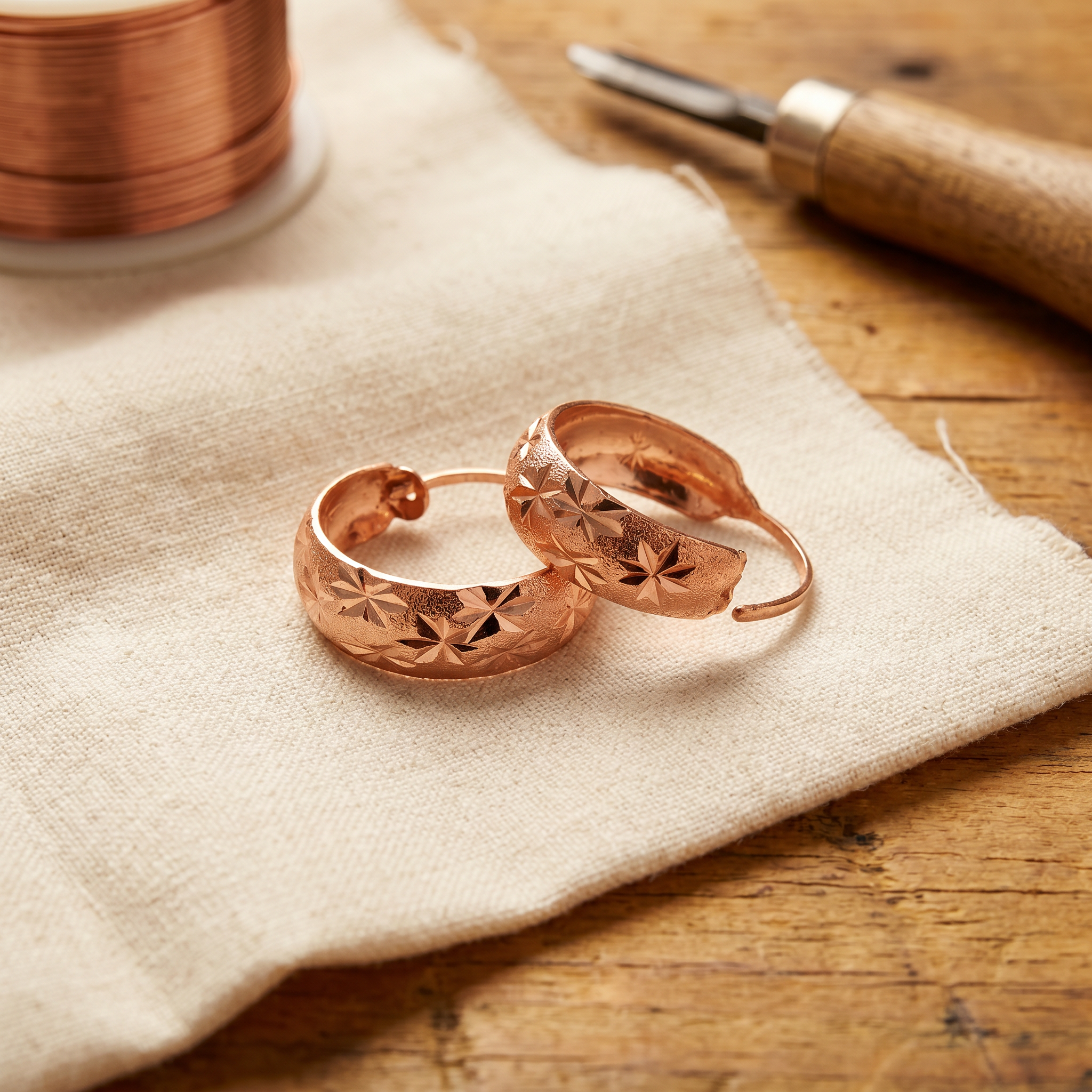 Smith's Dew Copper Earrings