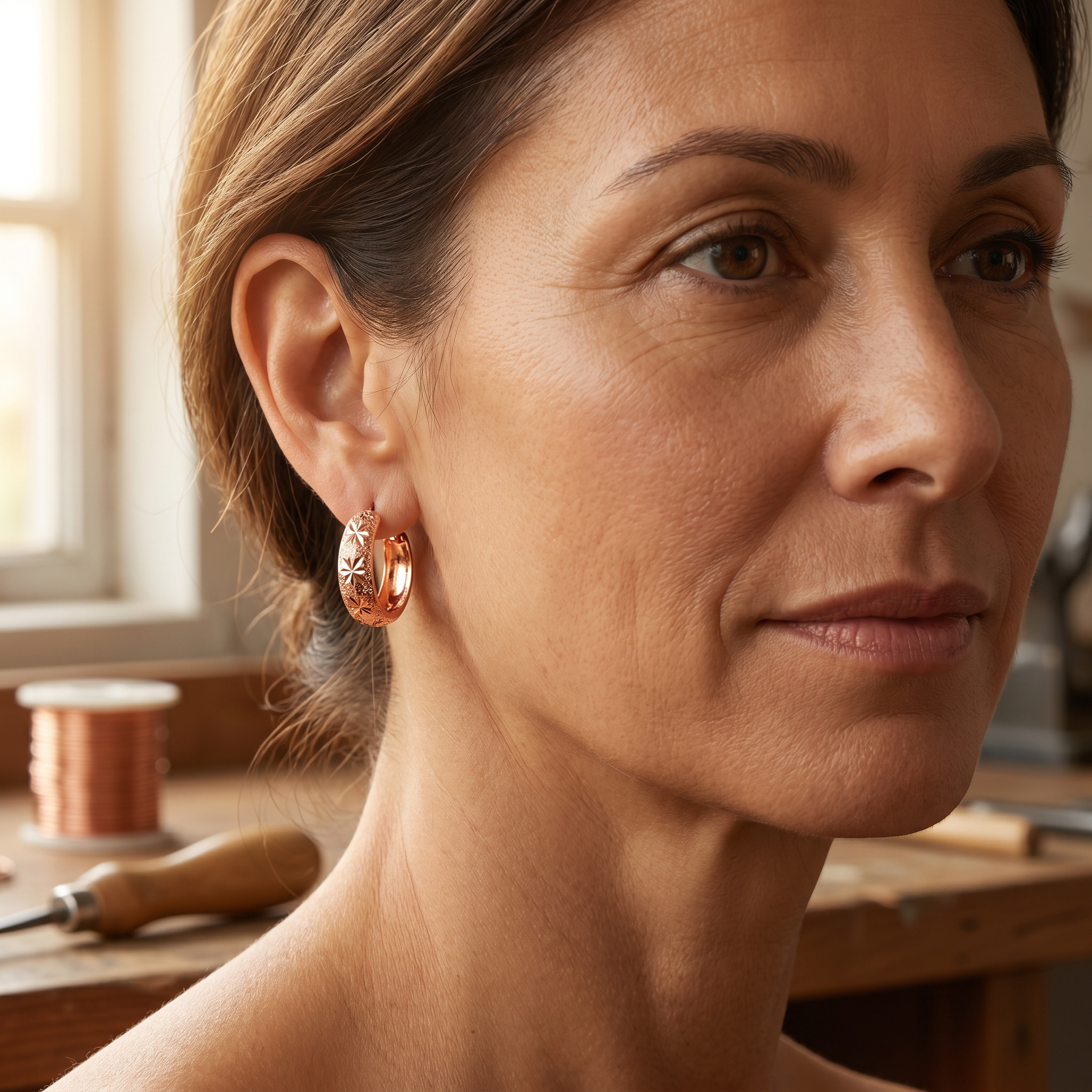 Smith's Dew Copper Earrings
