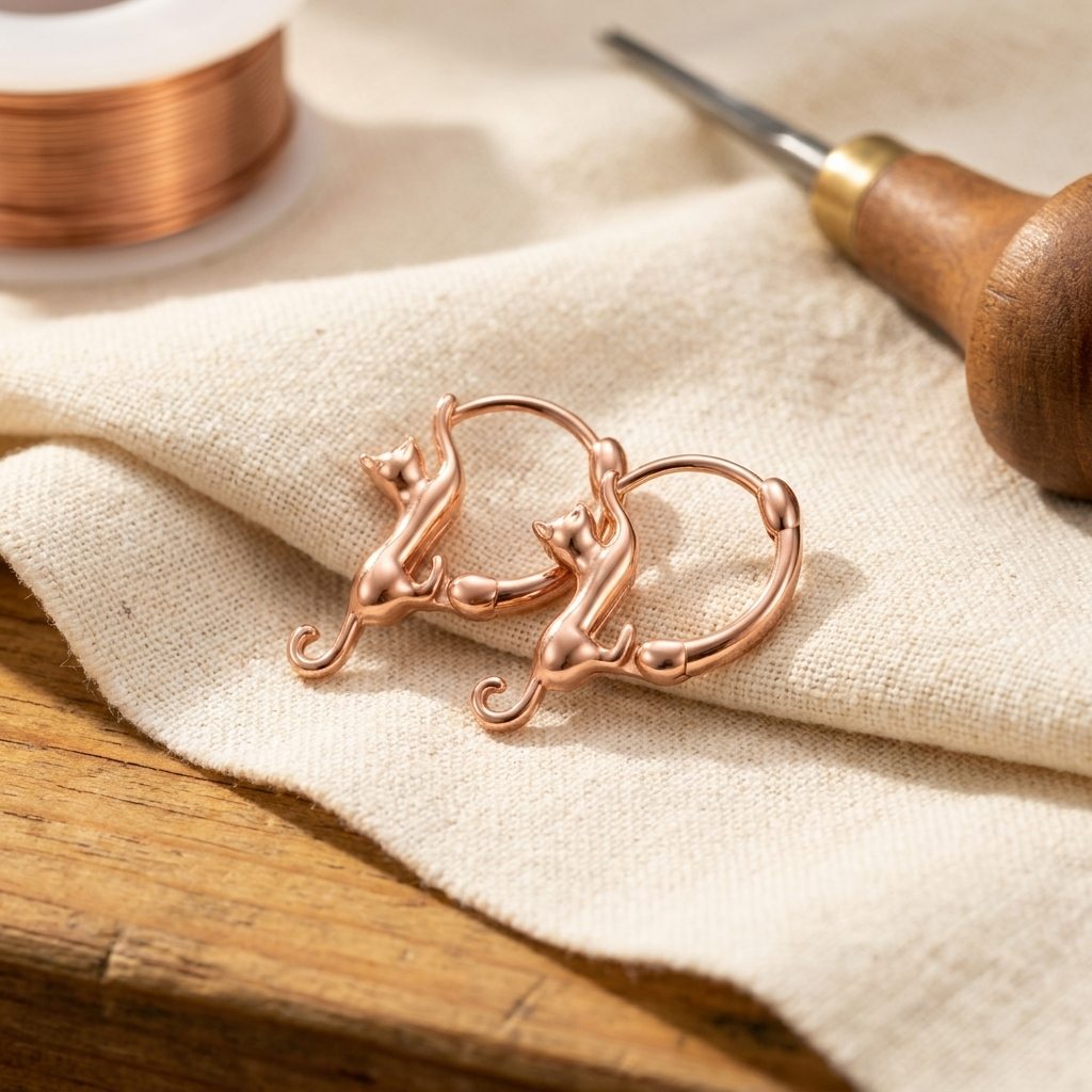 Smith's Swirl Copper Earrings